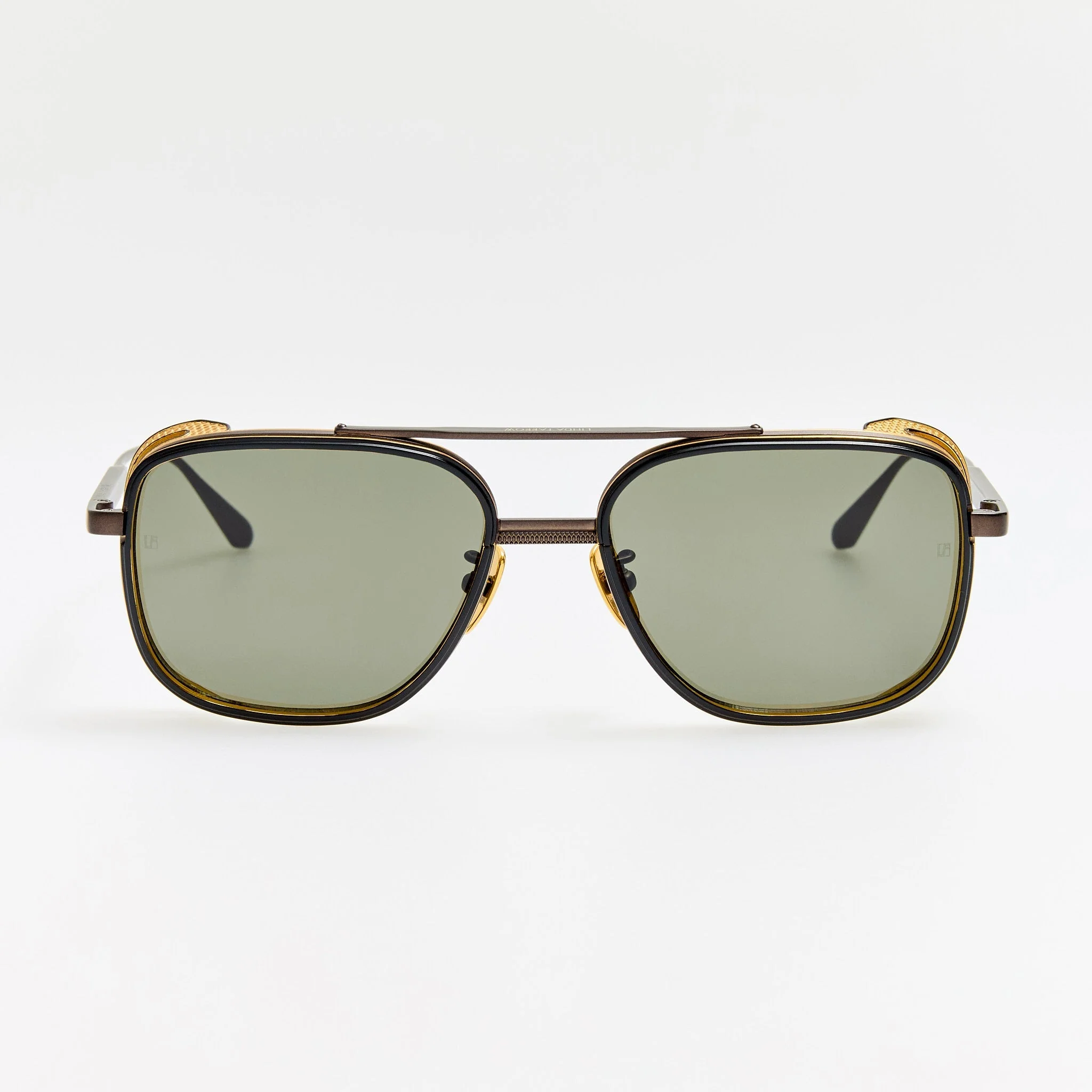 Boyd Explorer Sunglasses in Matt Nickel and 22K Gold - Image 7