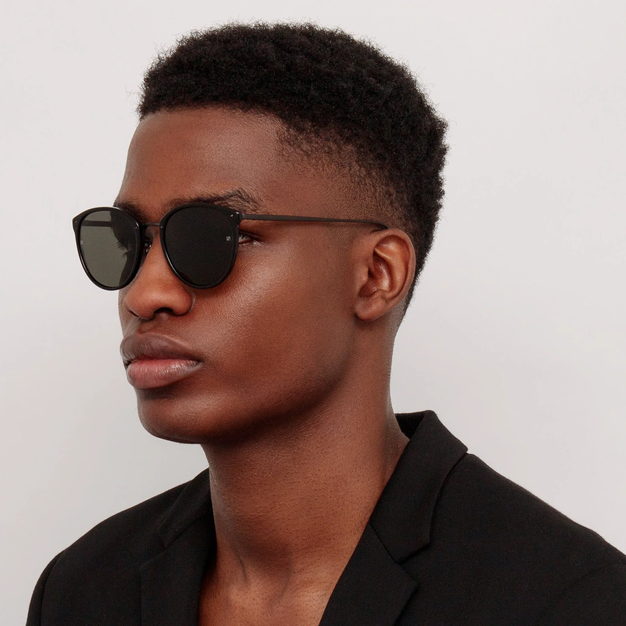 Calthorpe Sunglasses in Black and Matt Nickel - Image 3