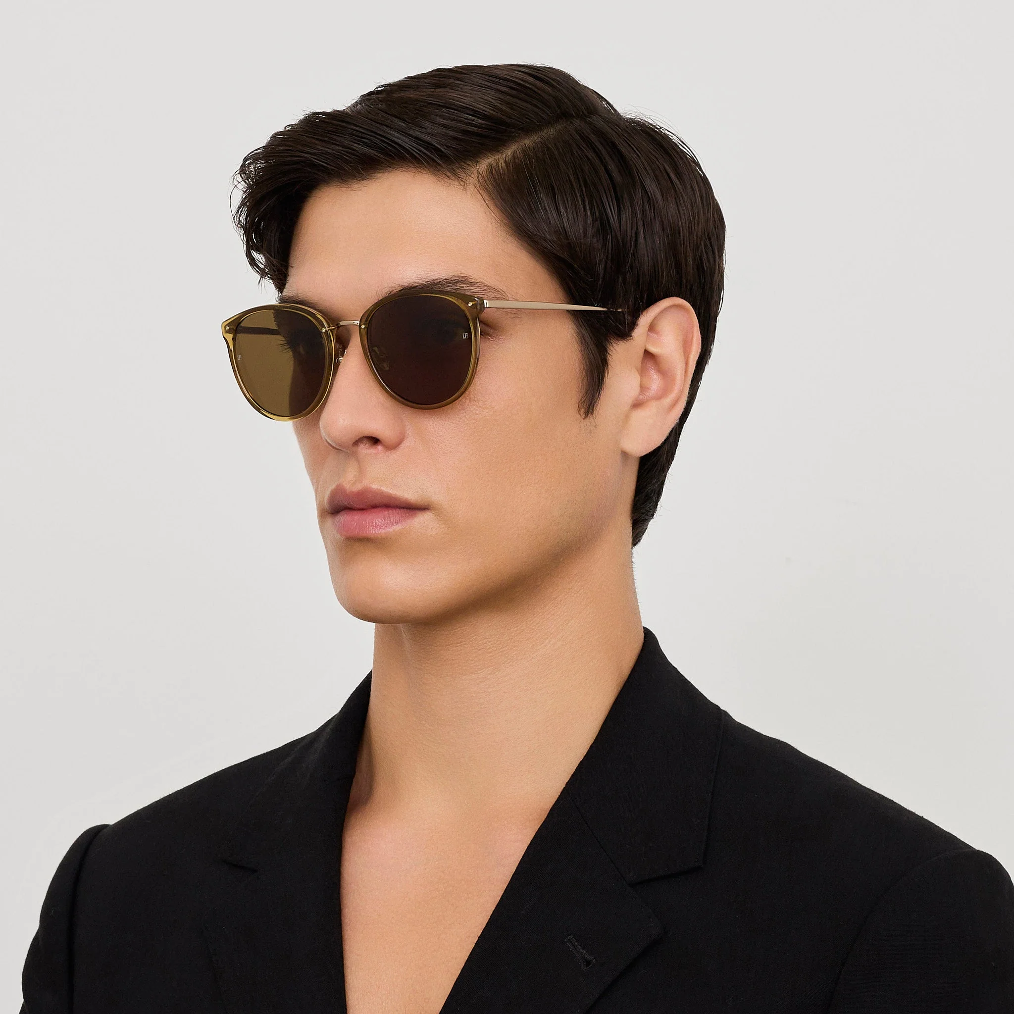 Calthorpe Sunglasses in 22K Gold and Khaki - Image 4