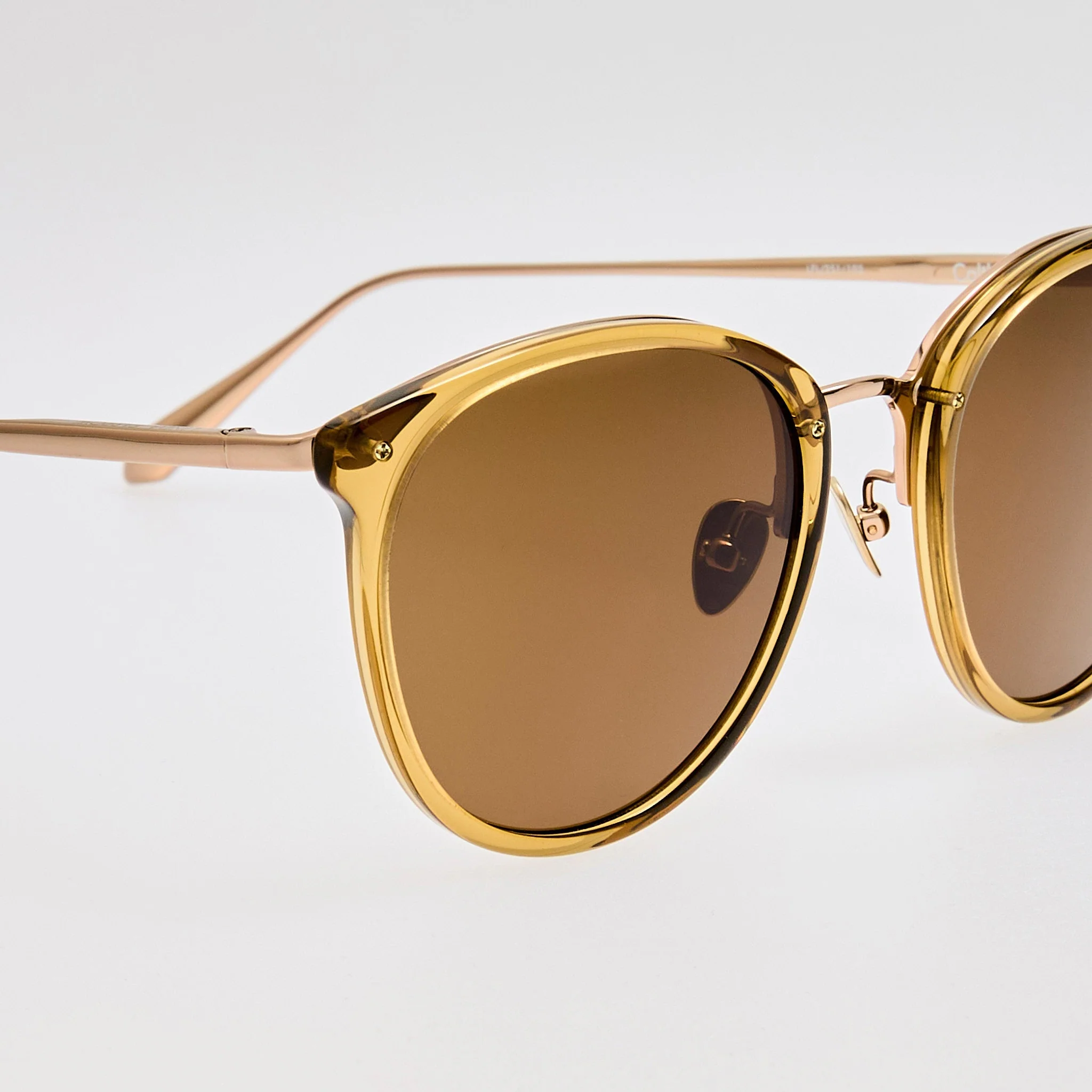 Calthorpe Sunglasses in 22K Gold and Khaki - Image 5