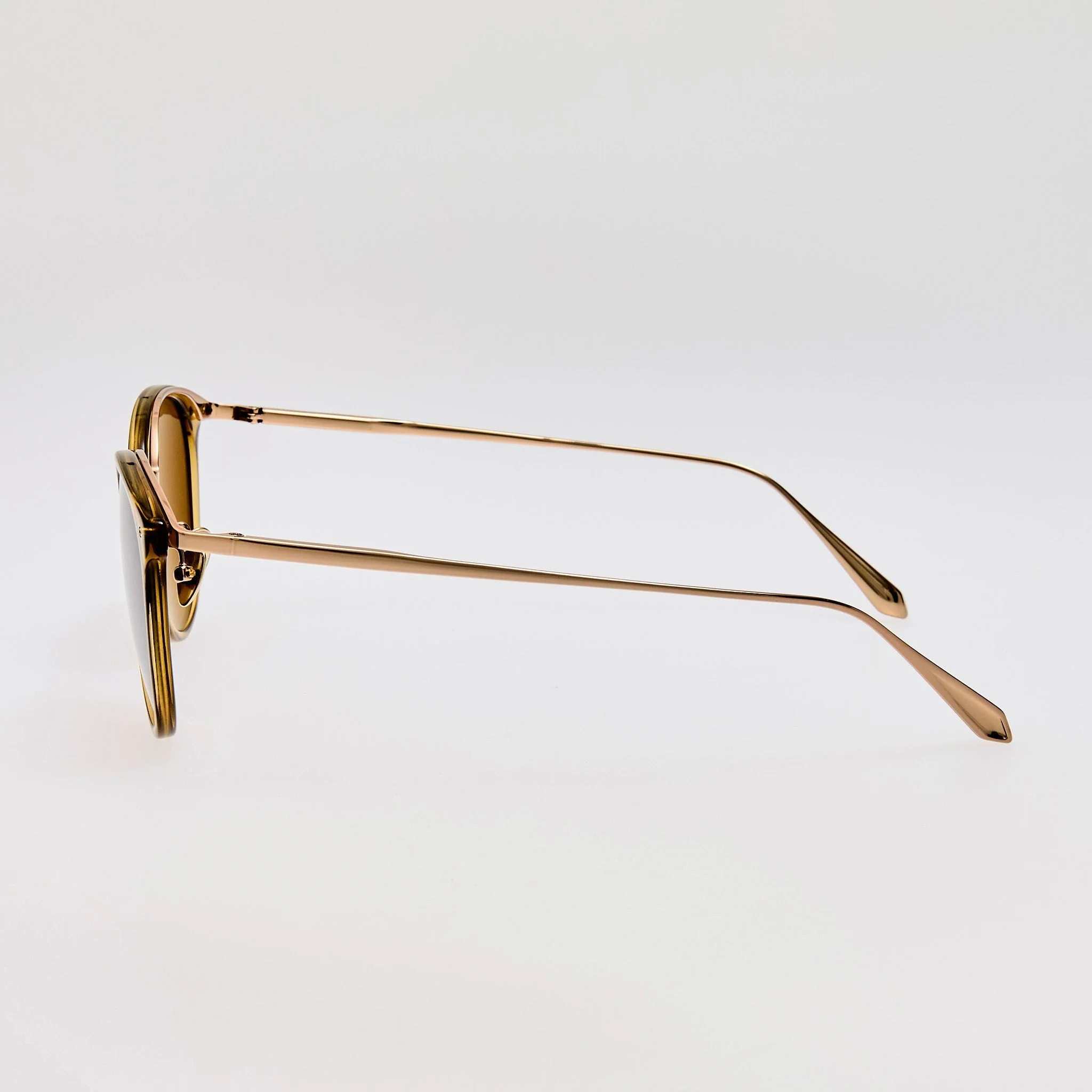 Calthorpe Sunglasses in 22K Gold and Khaki - Image 6