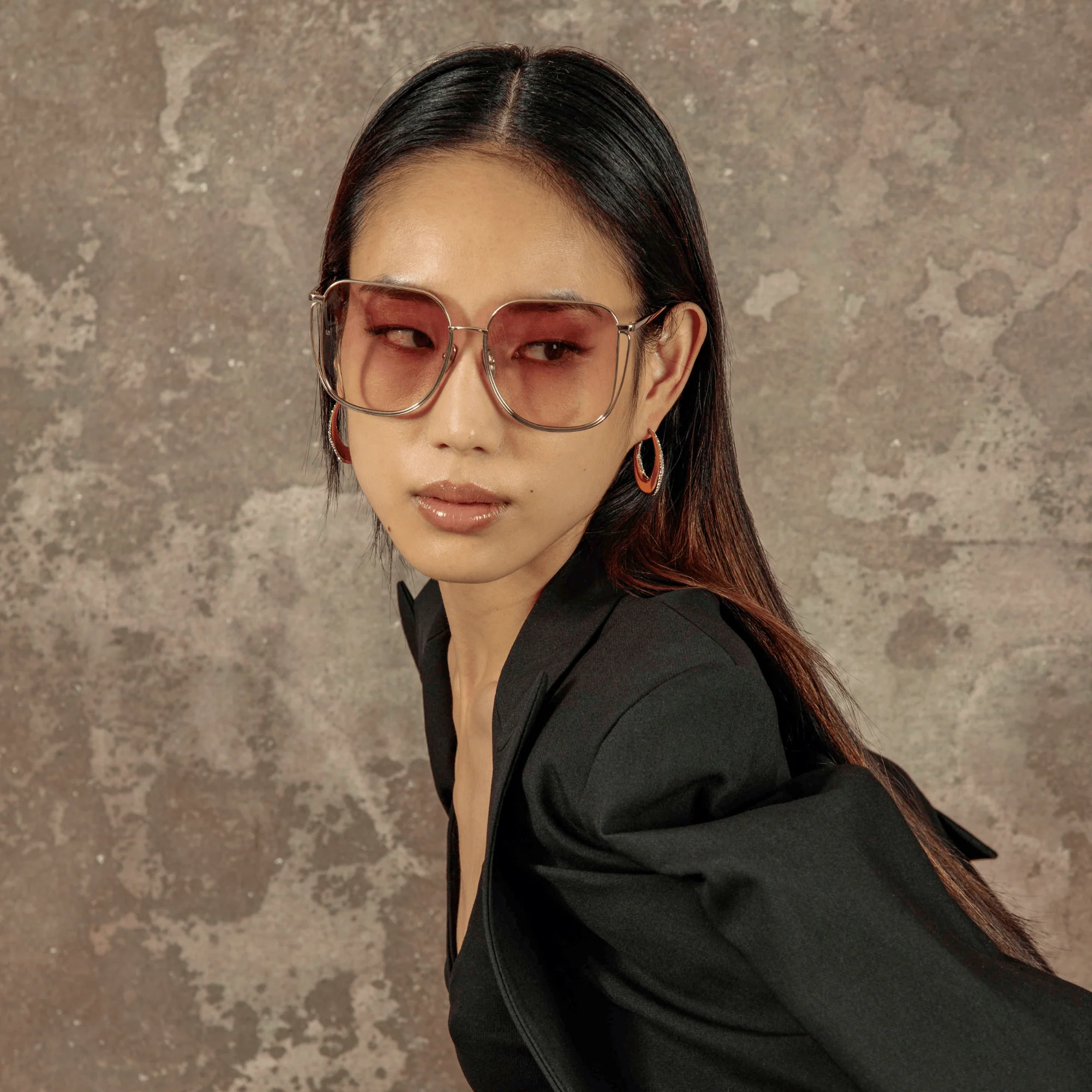 Camry Sunglasses in 22K Gold and Lilac - Image 4