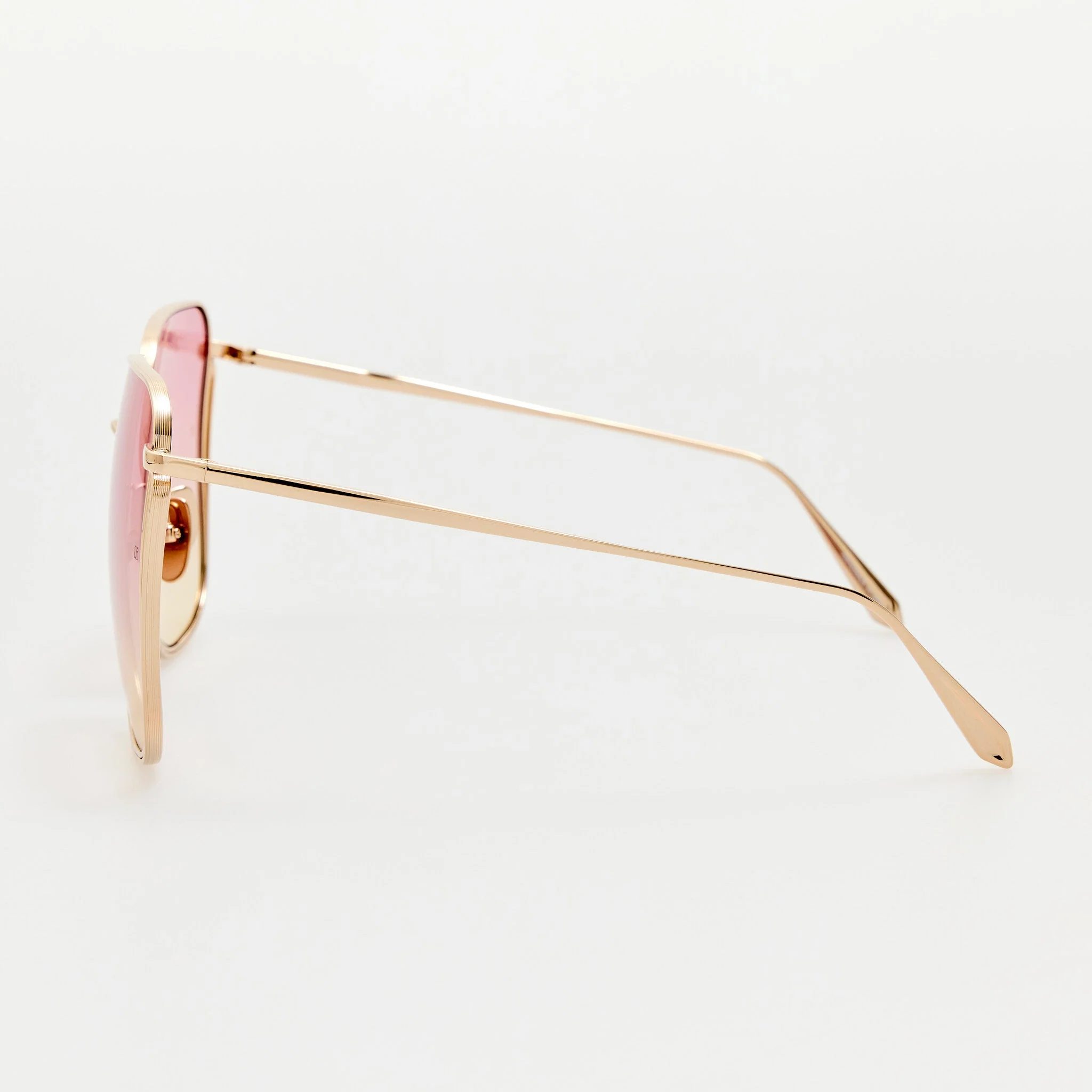 Camry Sunglasses in 22K Gold and Lilac - Image 5