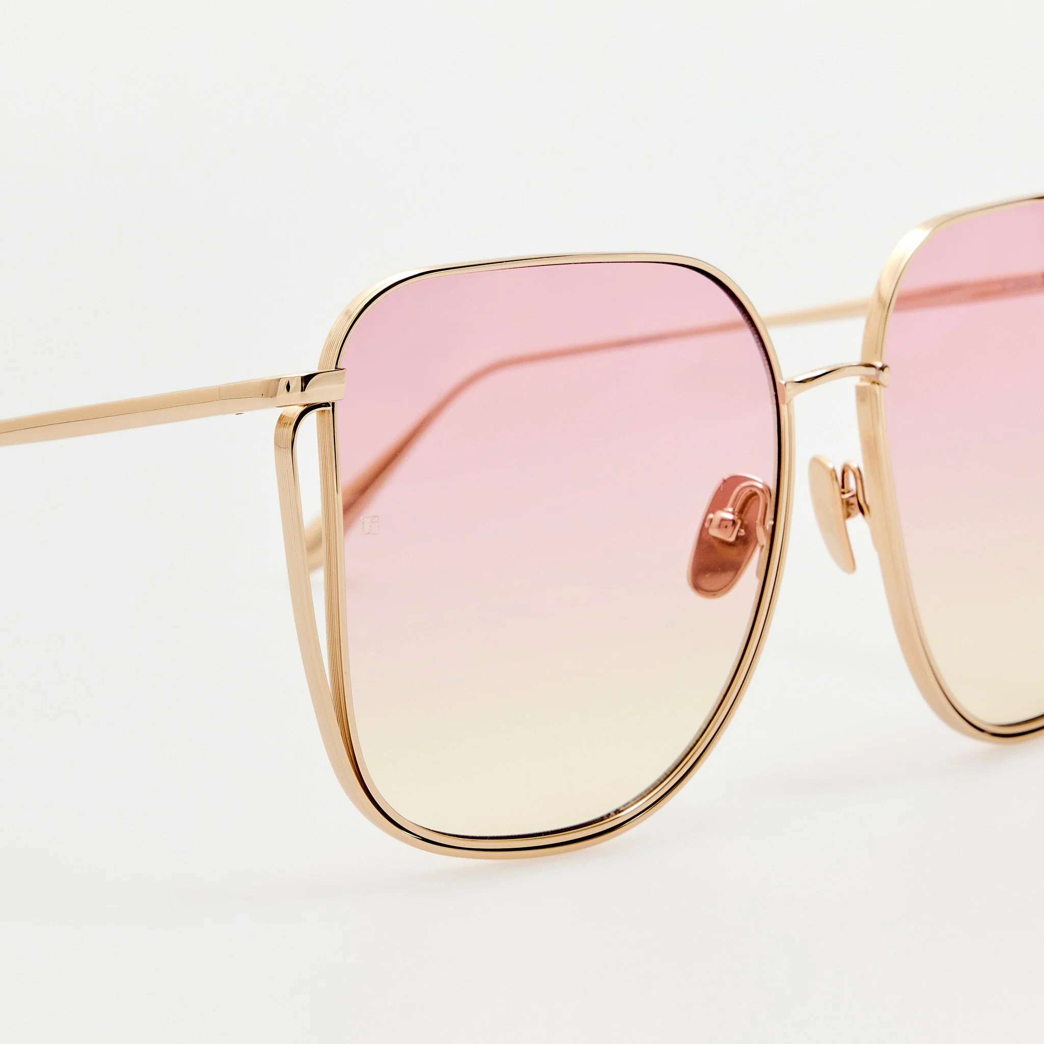 Camry Sunglasses in 22K Gold and Lilac - Image 6