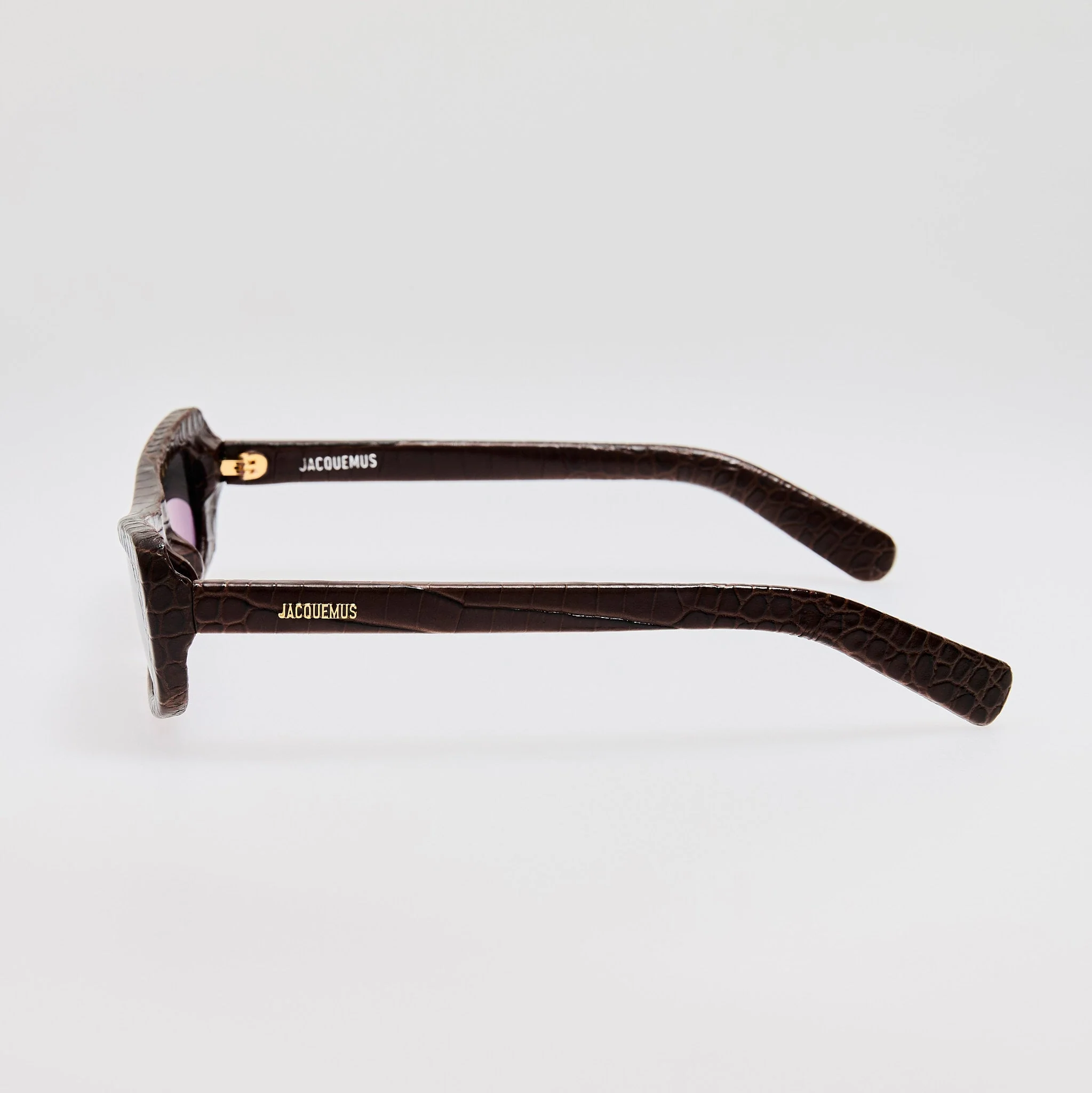 Capri Sunglasses in Brown Crocodile - Image 4