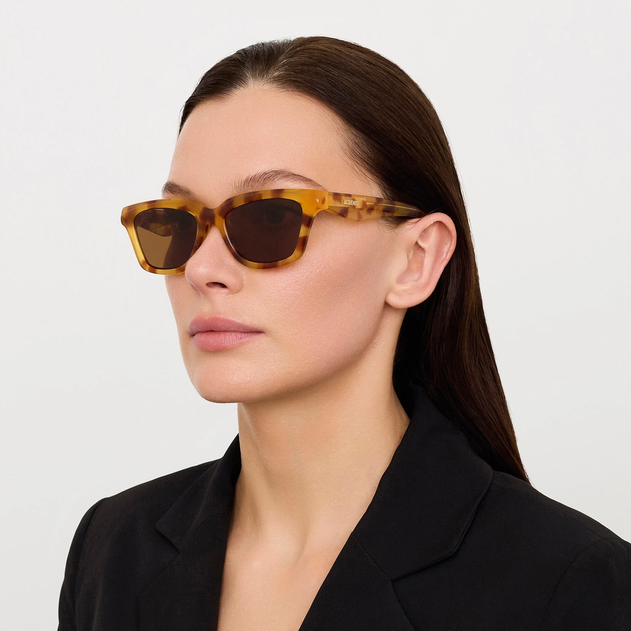 Carre Sunglasses in Beige Tortoiseshell - Image 3