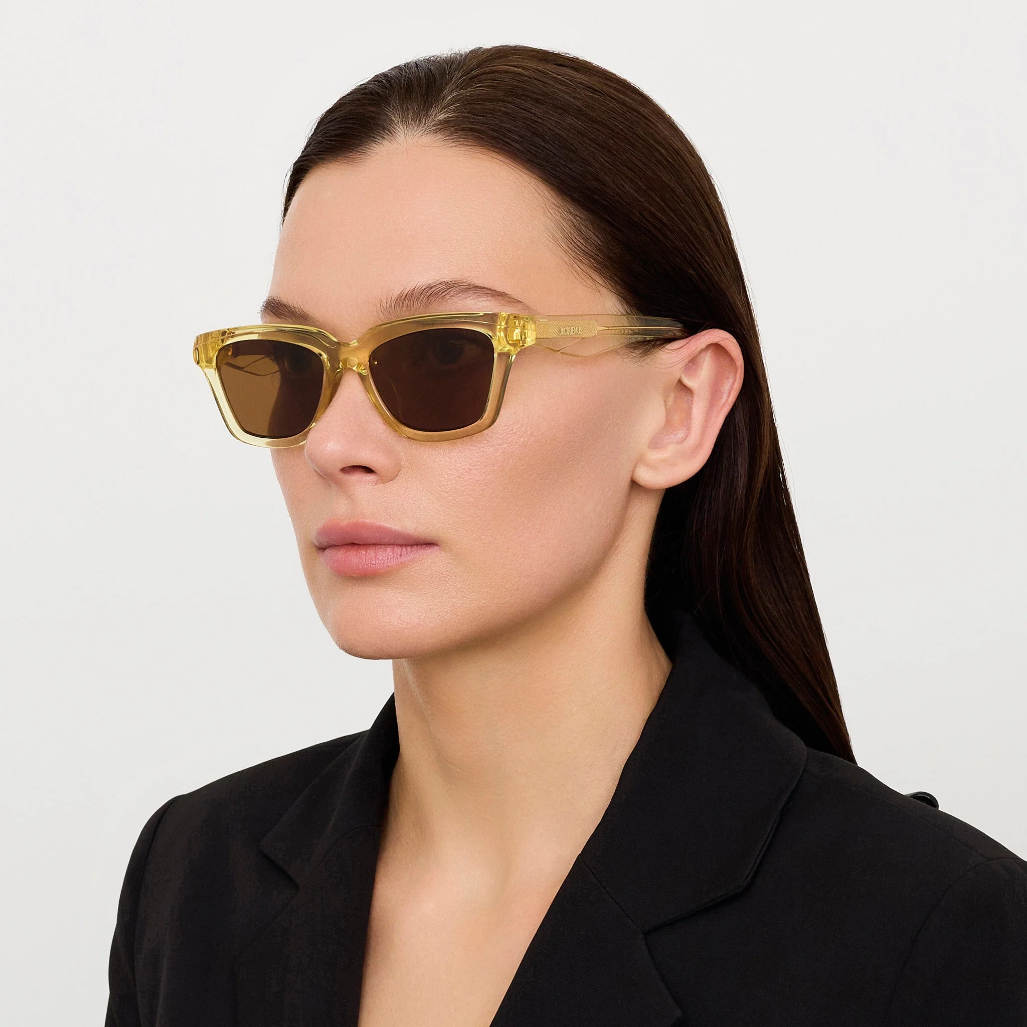 Carre Sunglasses in Crystal Yellow - Image 3