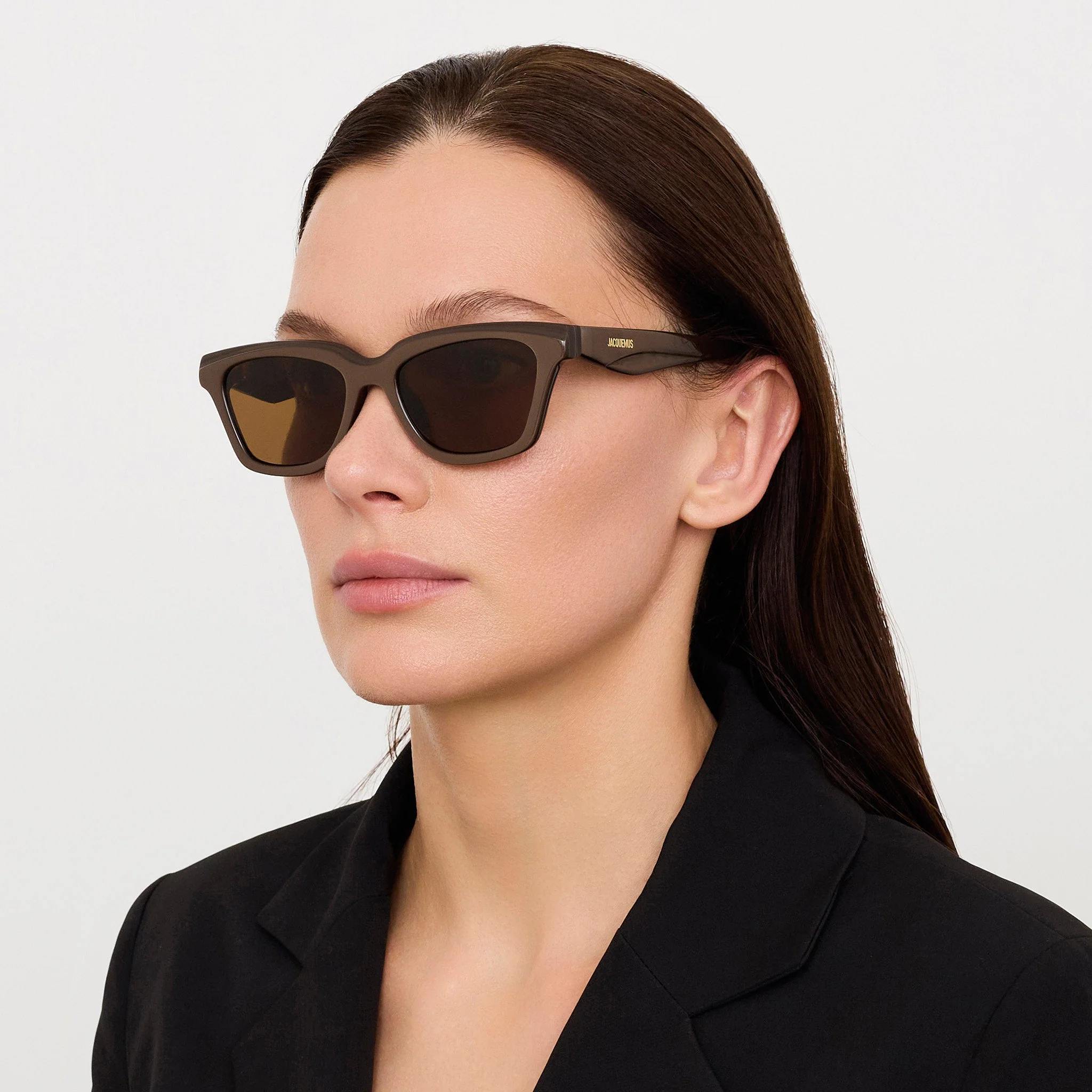 Carre Sunglasses in Metallic Brown - Image 3