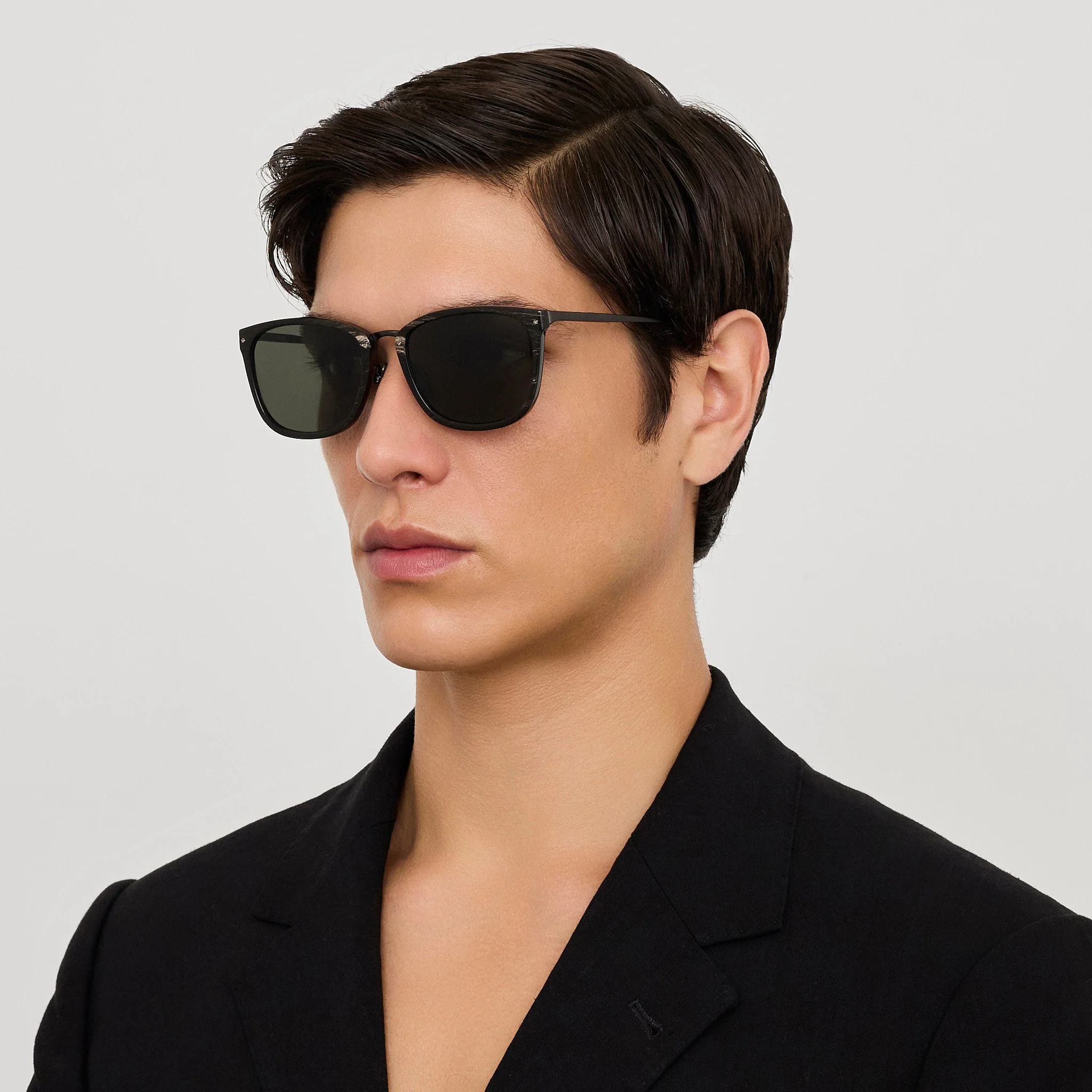 Cassin Sunglasses in Buffalo Horn and 925 Sterling Silver - Image 3