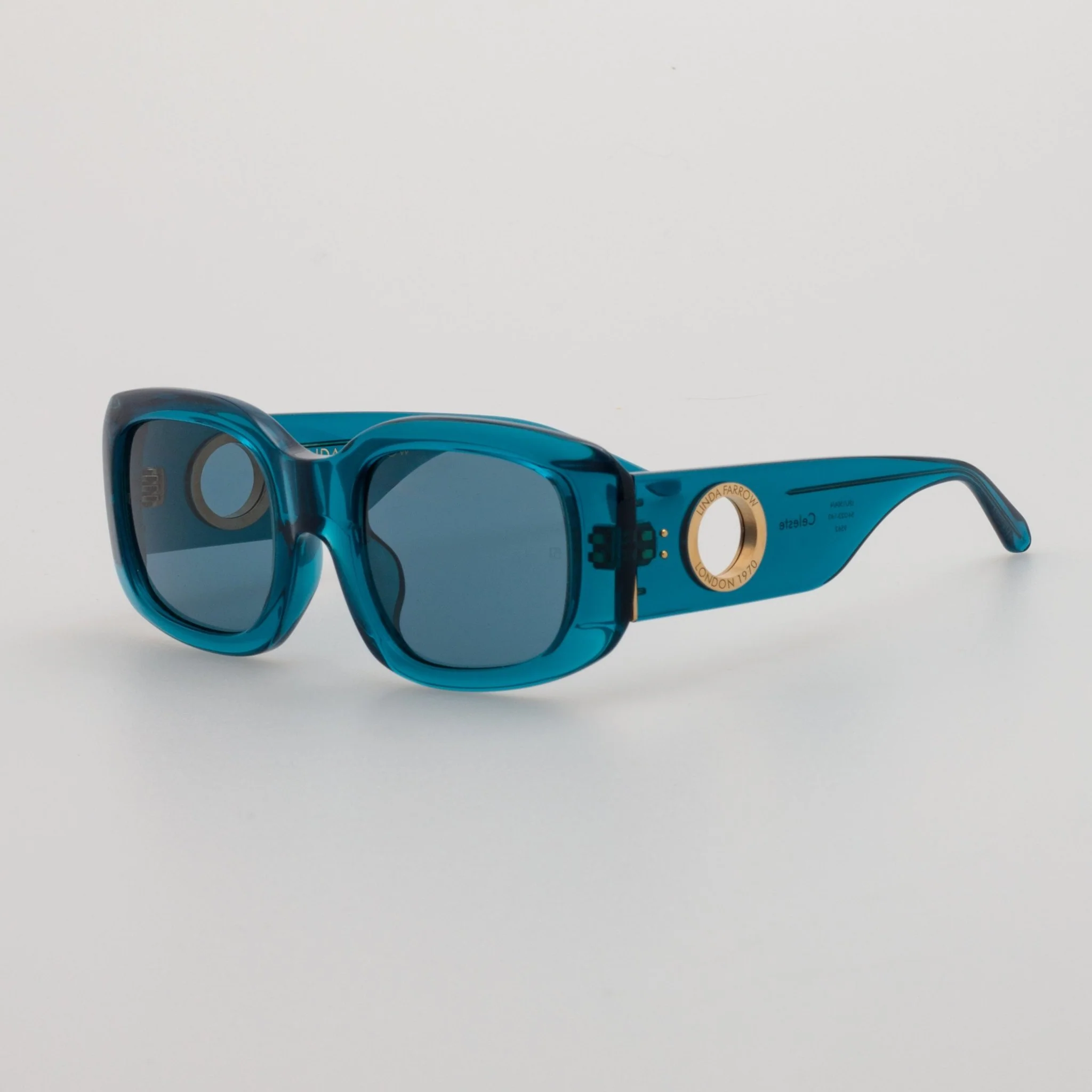 Celeste Oversize Sunglasses in Aqua - Image 2