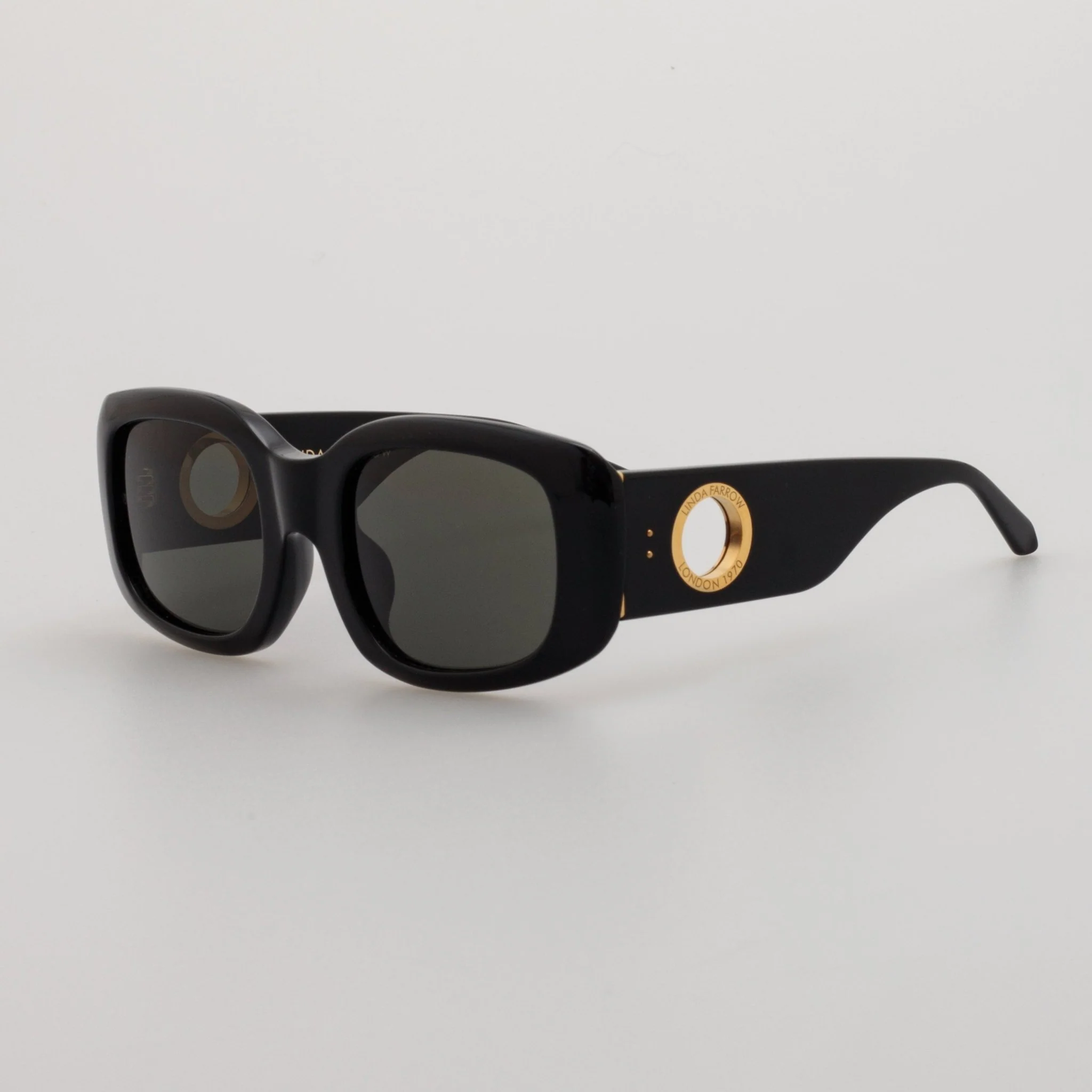 Celeste Oversize Sunglasses in Black - Image 2