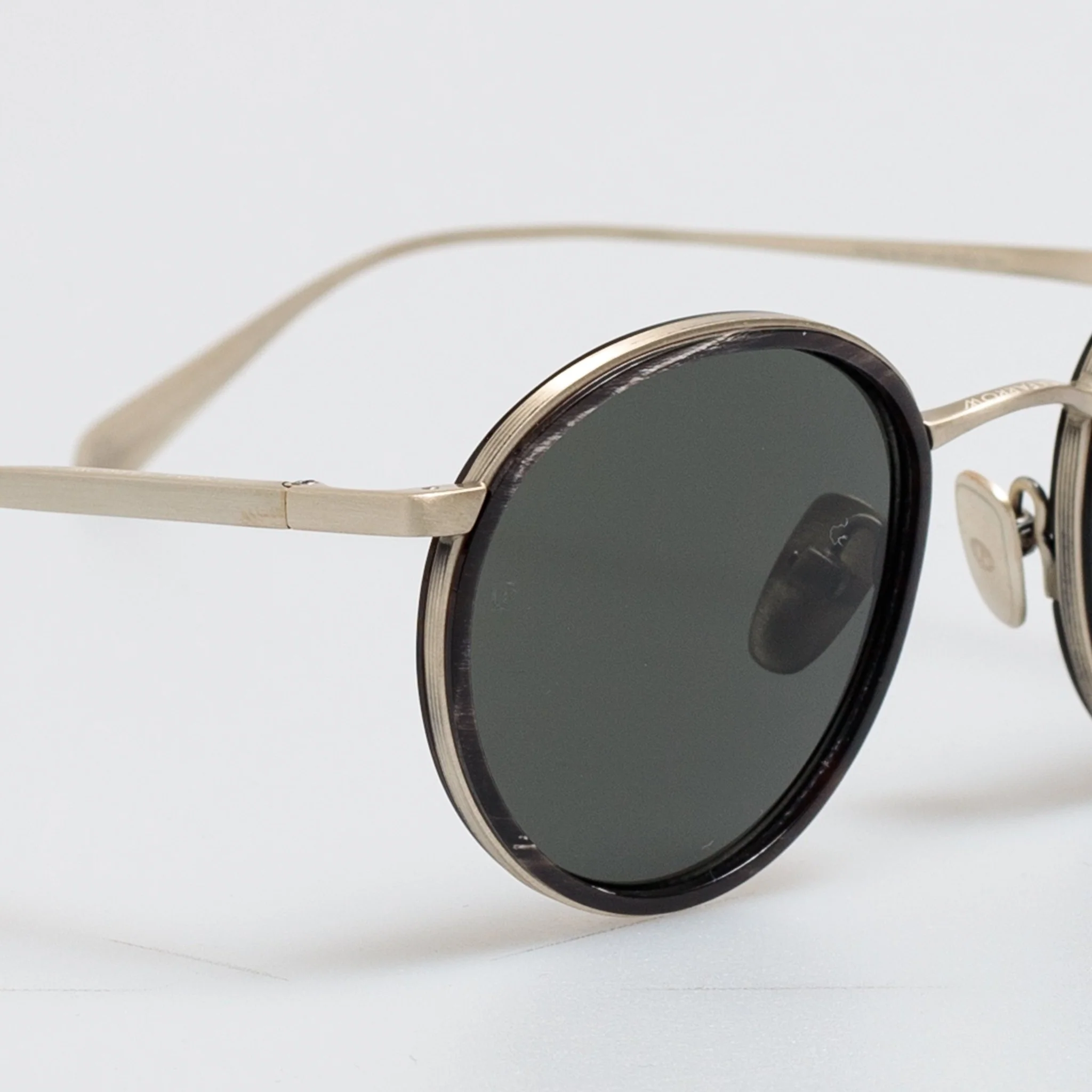 Chaplin Sunglasses in Buffalo Horn and 925 Sterling Silver - Image 3