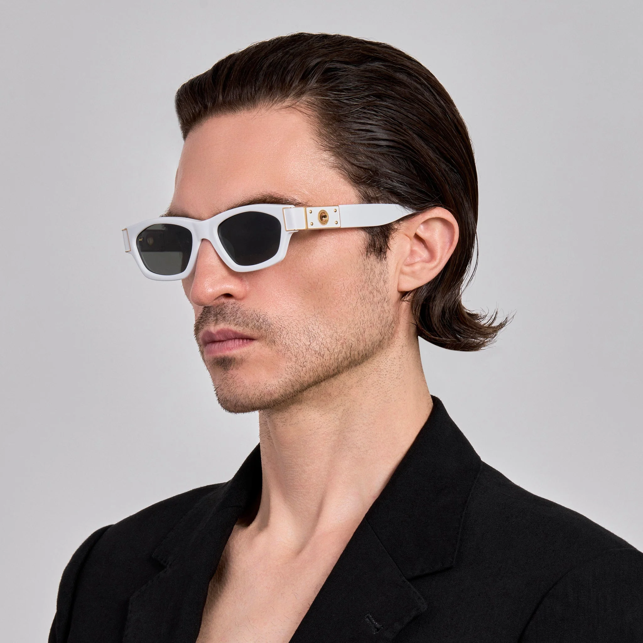 Clara Sunglasses in White - Image 4