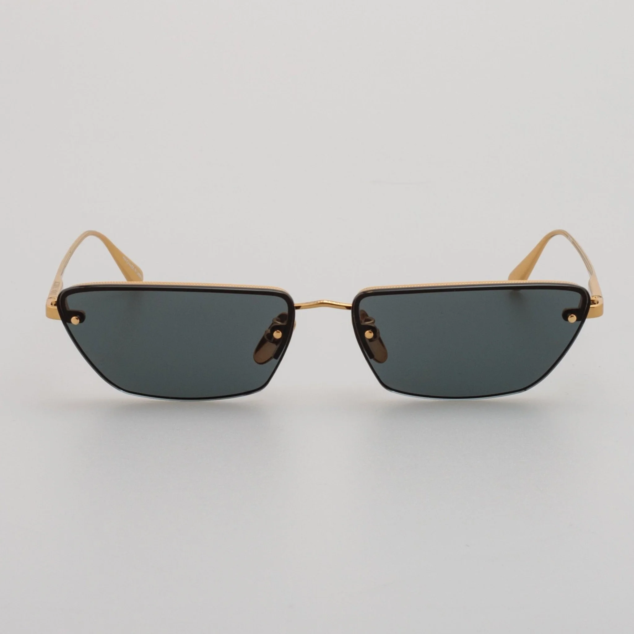 Cleo Sunglasses in 22K gold and Grey