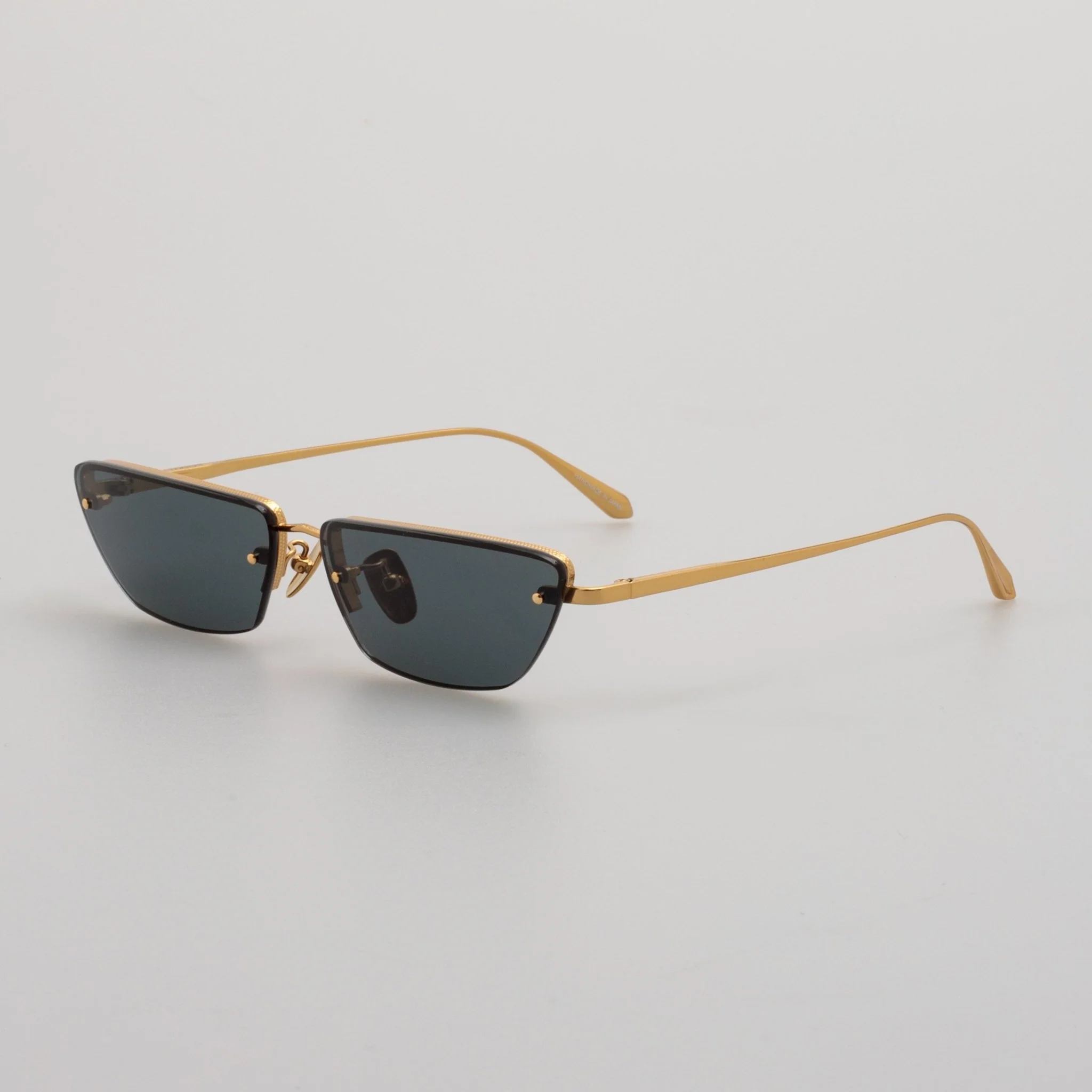 Cleo Sunglasses in 22K gold and Grey - Image 2