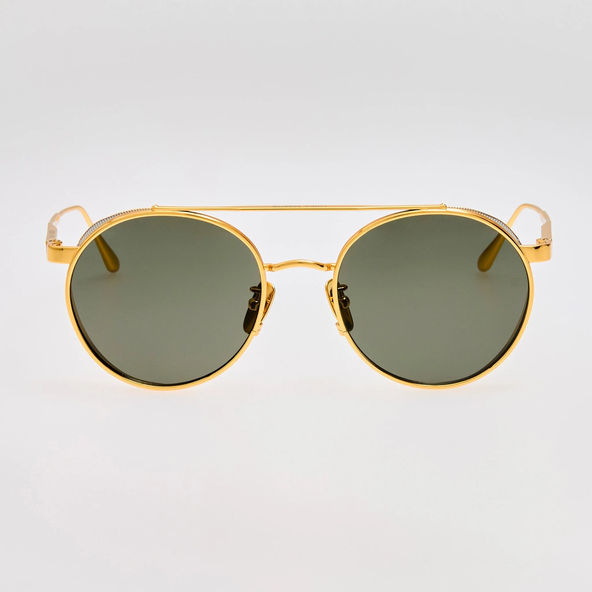 Conor Sunglasses in 22K Gold and Grey