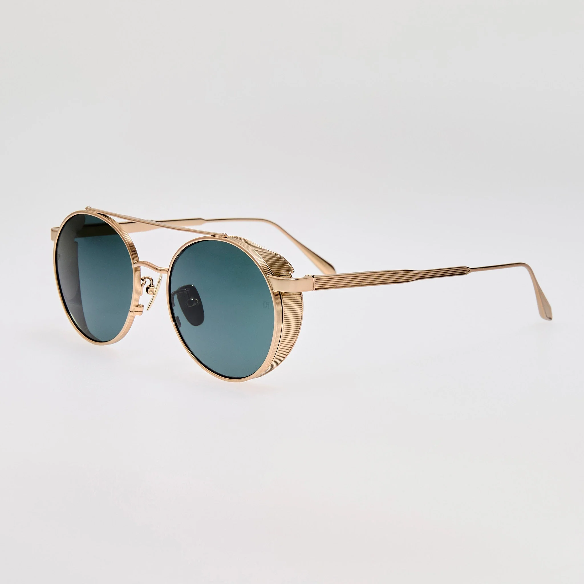 Conor Sunglasses in Green and 22K Gold - Image 2