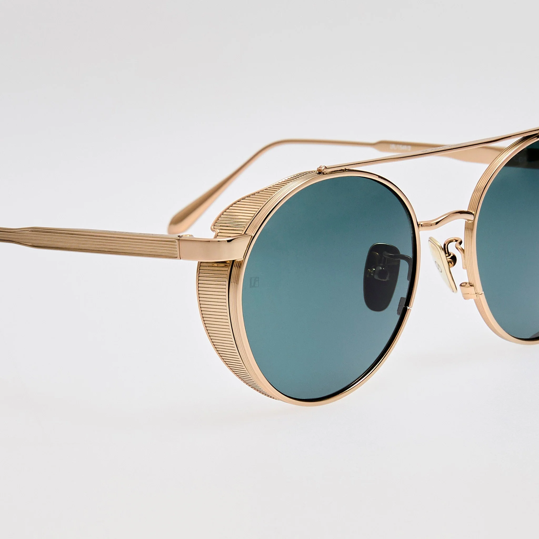 Conor Sunglasses in Green and 22K Gold - Image 5