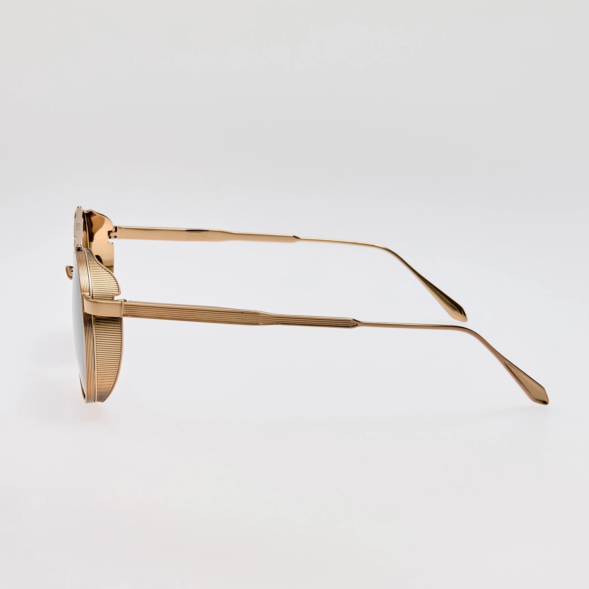 Conor Sunglasses in Green and 22K Gold - Image 6