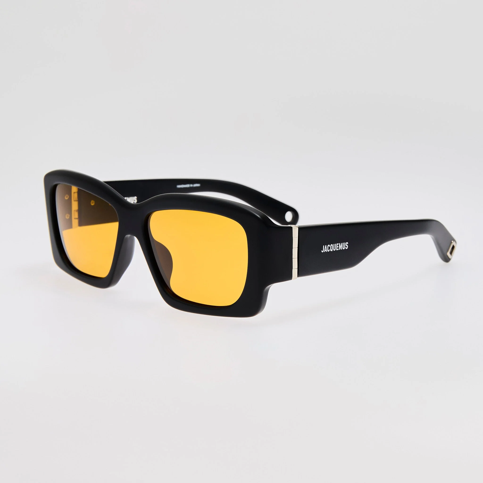 Croisiere Rectangular Sunglasses in Matt Black - Image 2