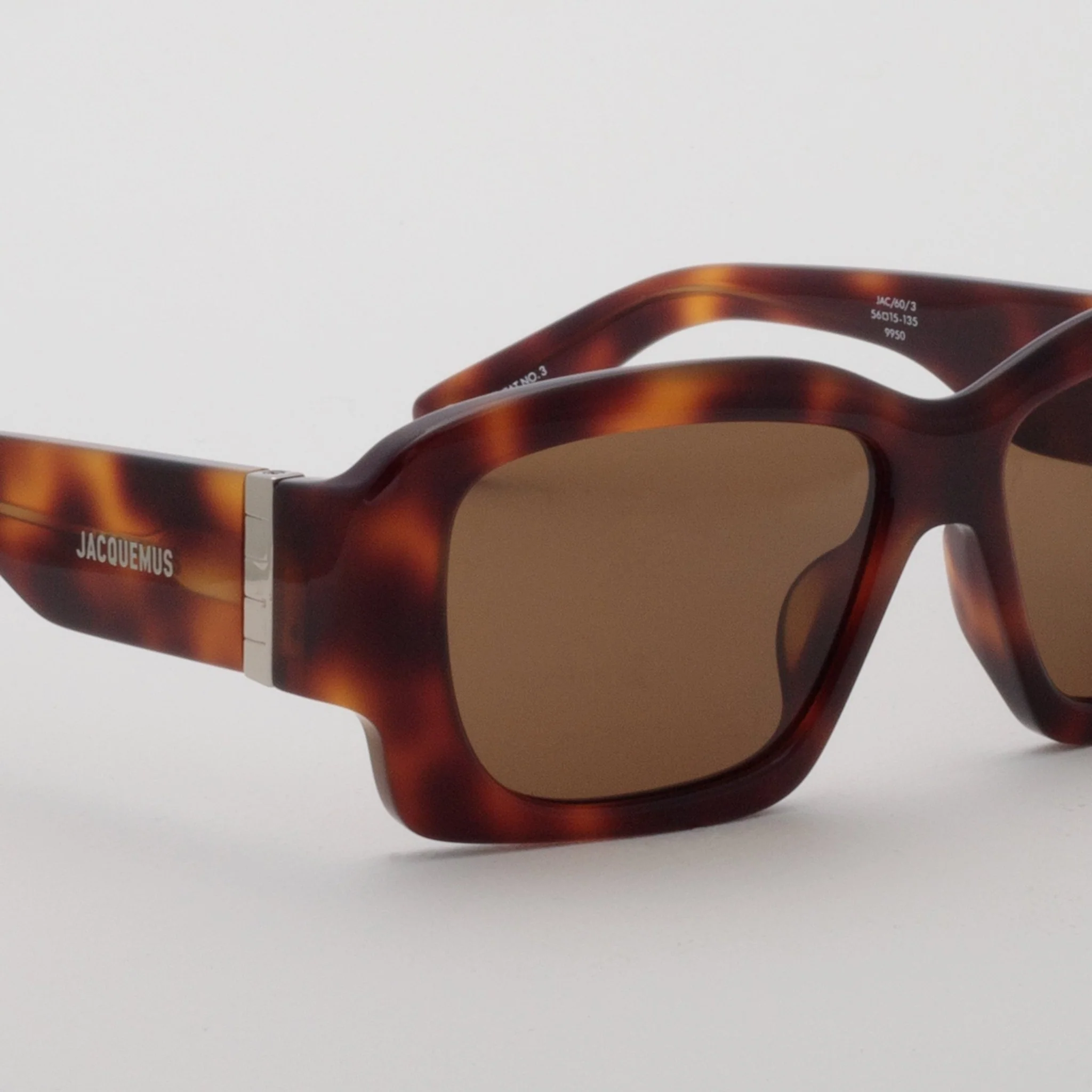 Croisiere Rectangular Sunglasses in Tortoiseshell - Image 3