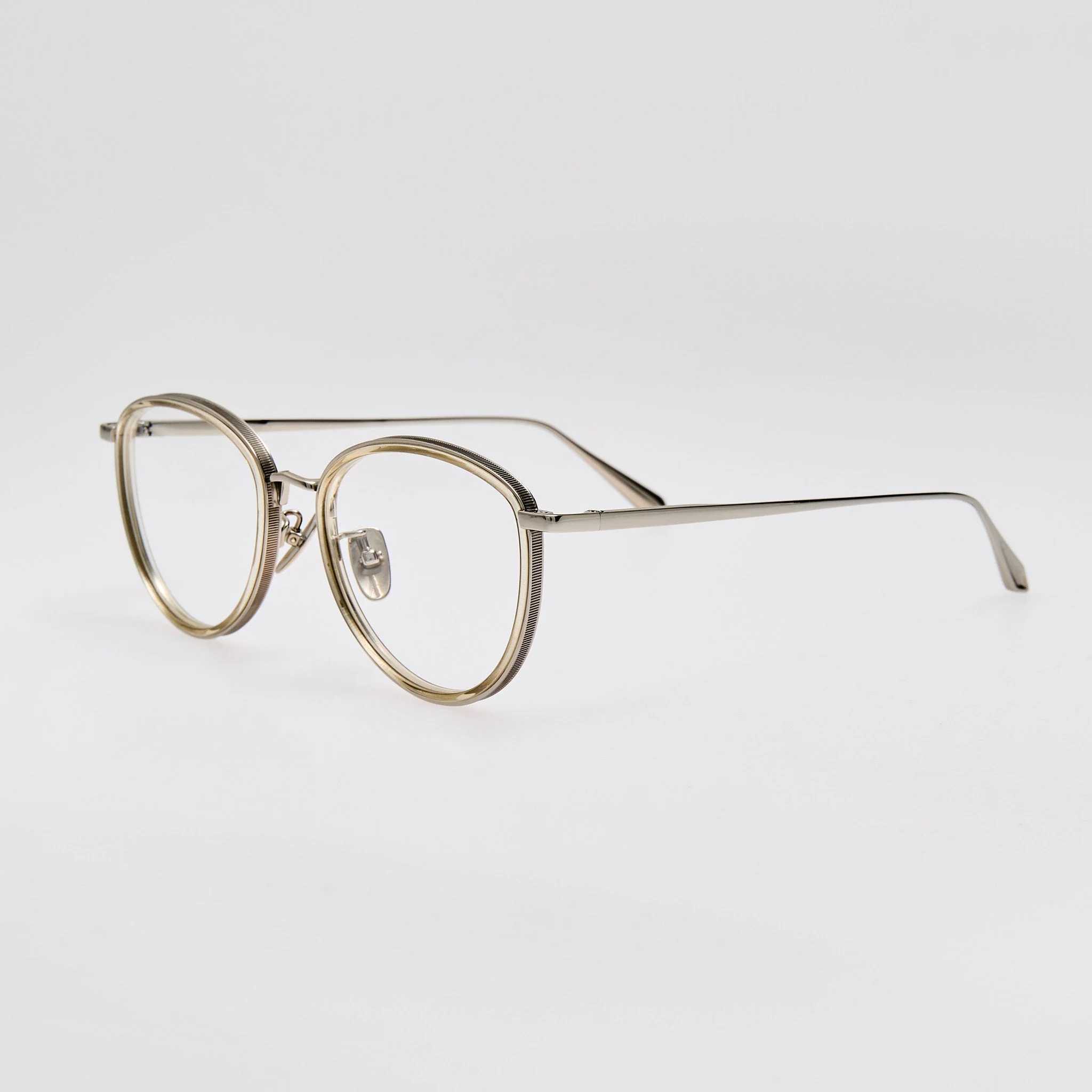 Dahlia Optical in 22K White Gold and Truffle - Image 2