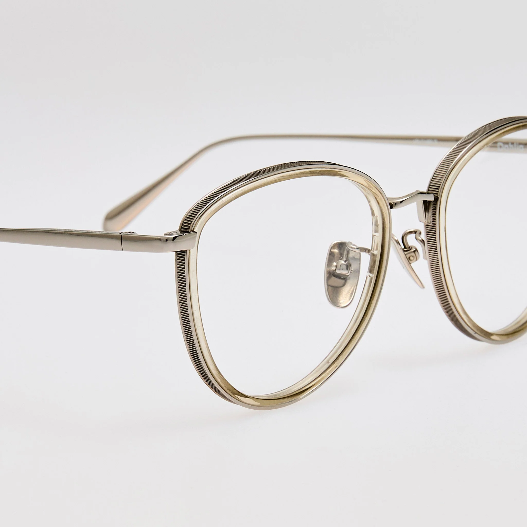 Dahlia Optical in 22K White Gold and Truffle - Image 5