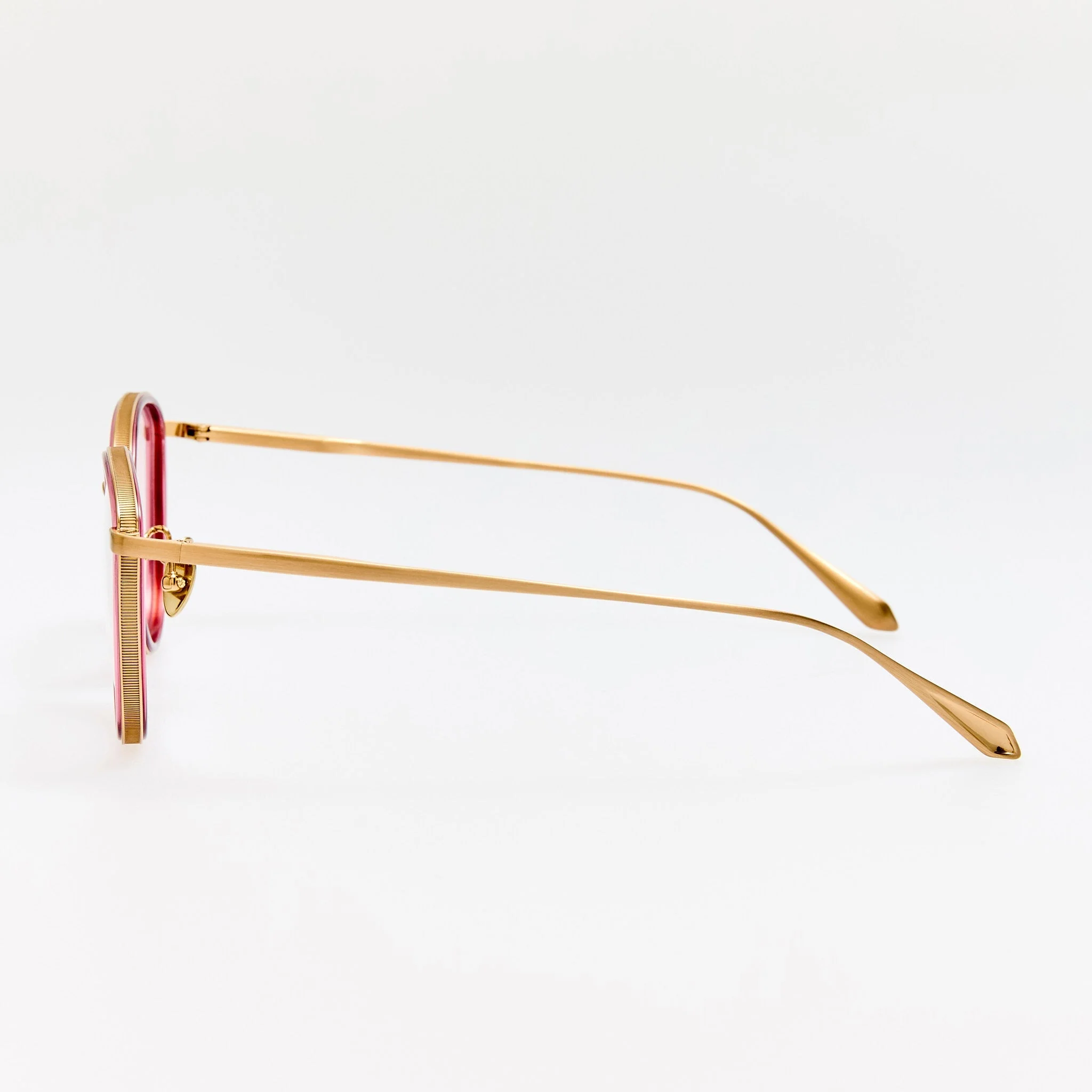 Dahlia Optical in Matt Champagne and Wine - Image 5