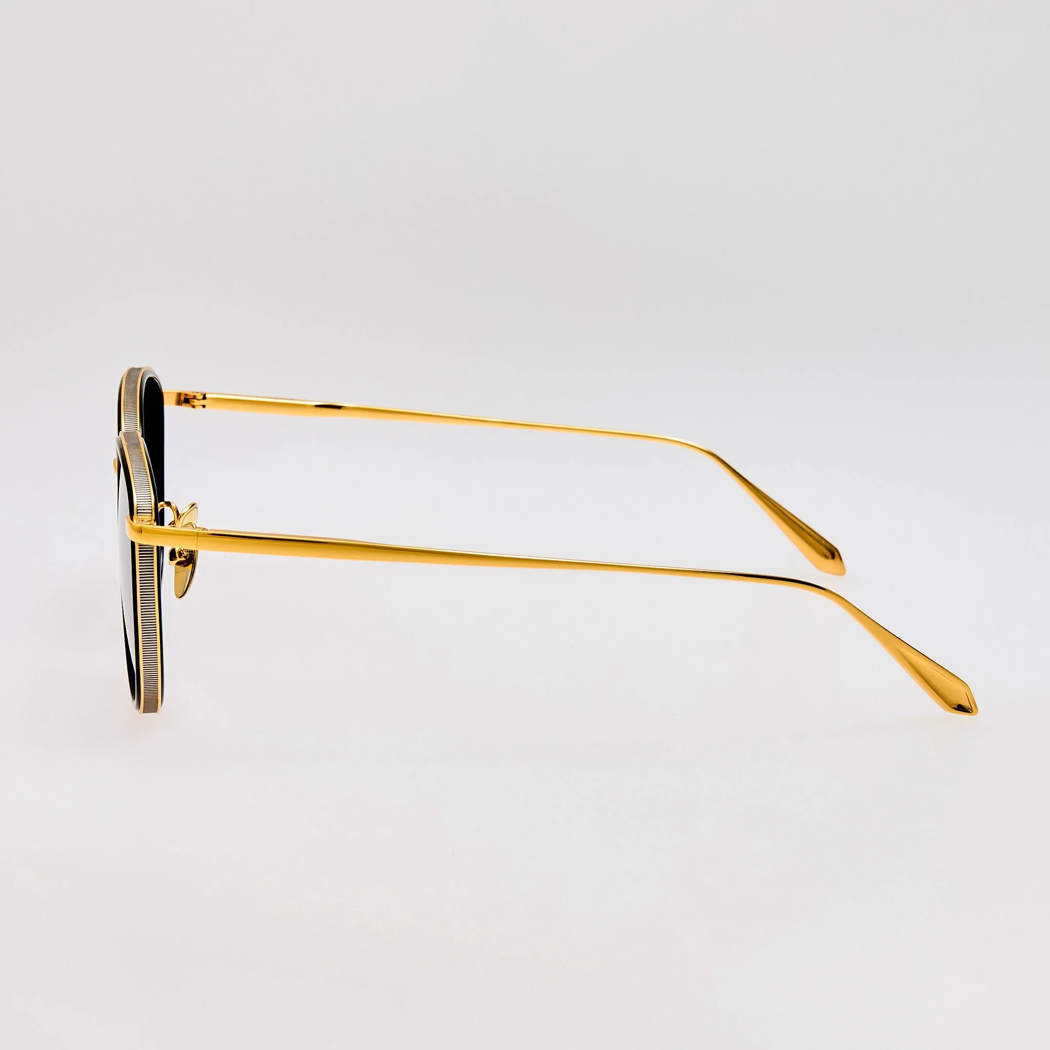 Dahlia Sunglasses in 22K Gold and Grey - Image 6
