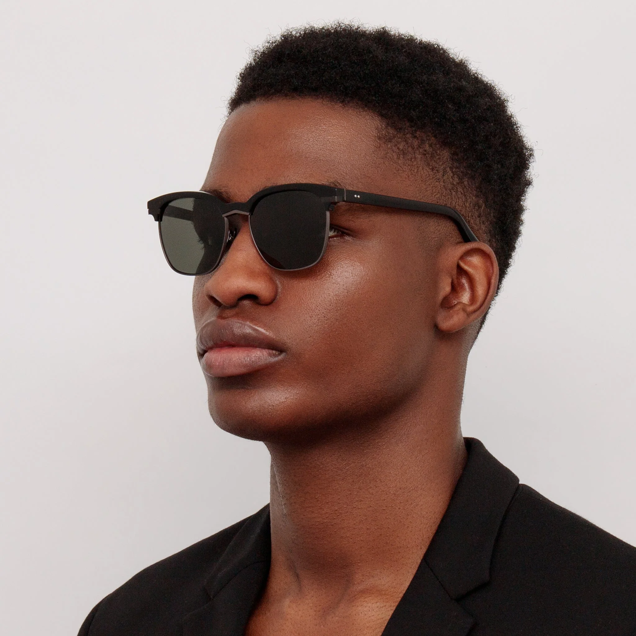 Darin Sunglasses in Black Matt Nickel - Image 3