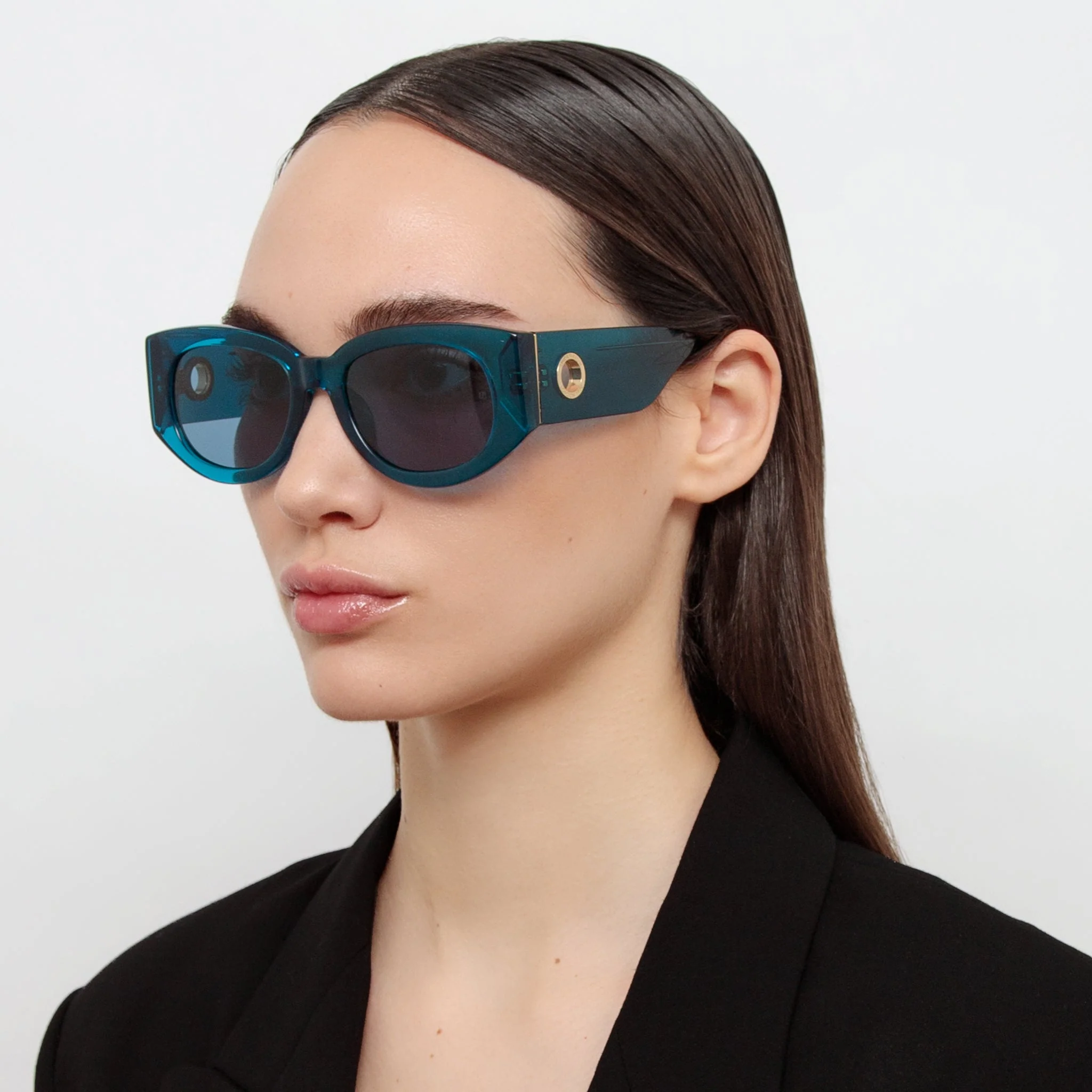 Debbie Sunglasses in Aqua - Image 3