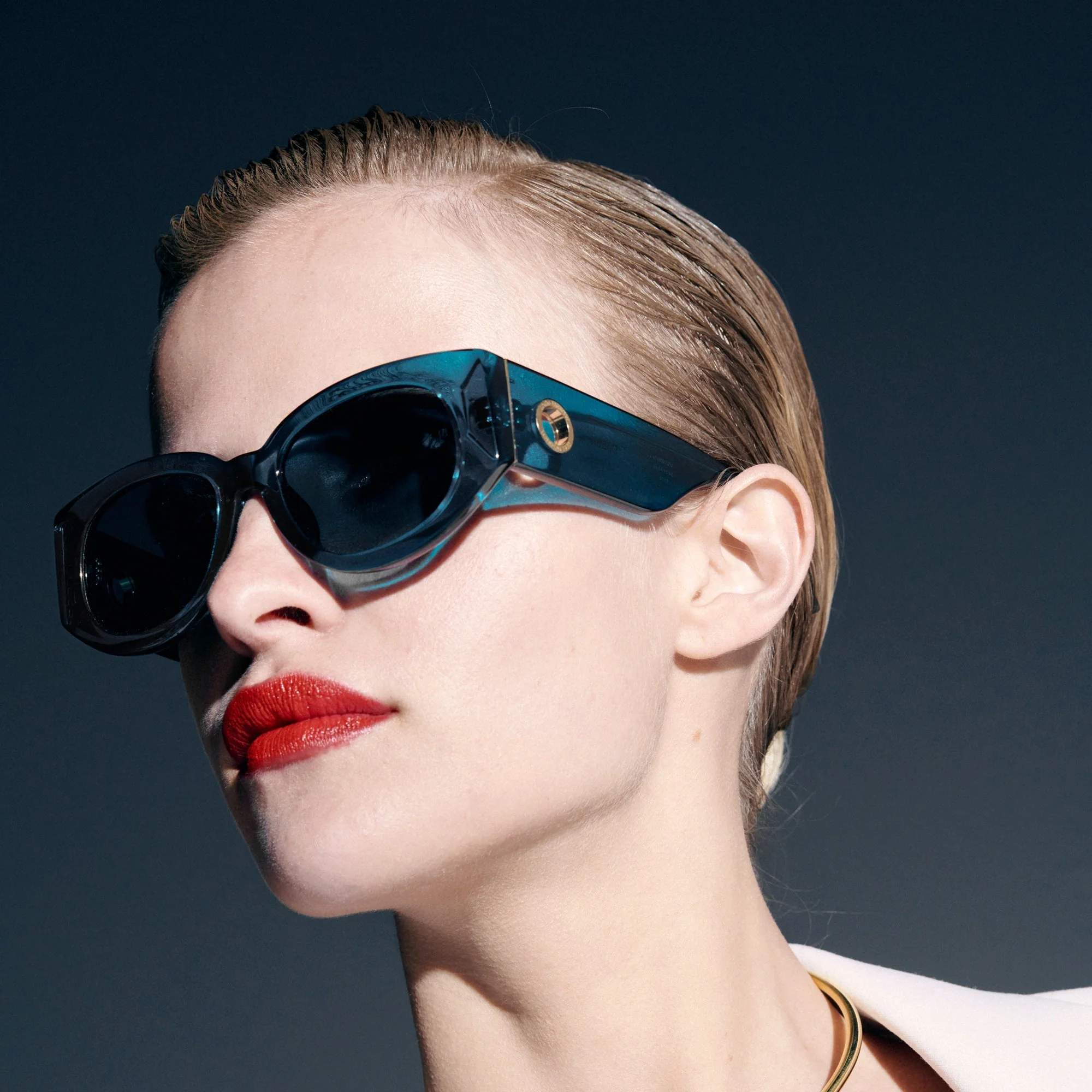 Debbie Sunglasses in Aqua - Image 5