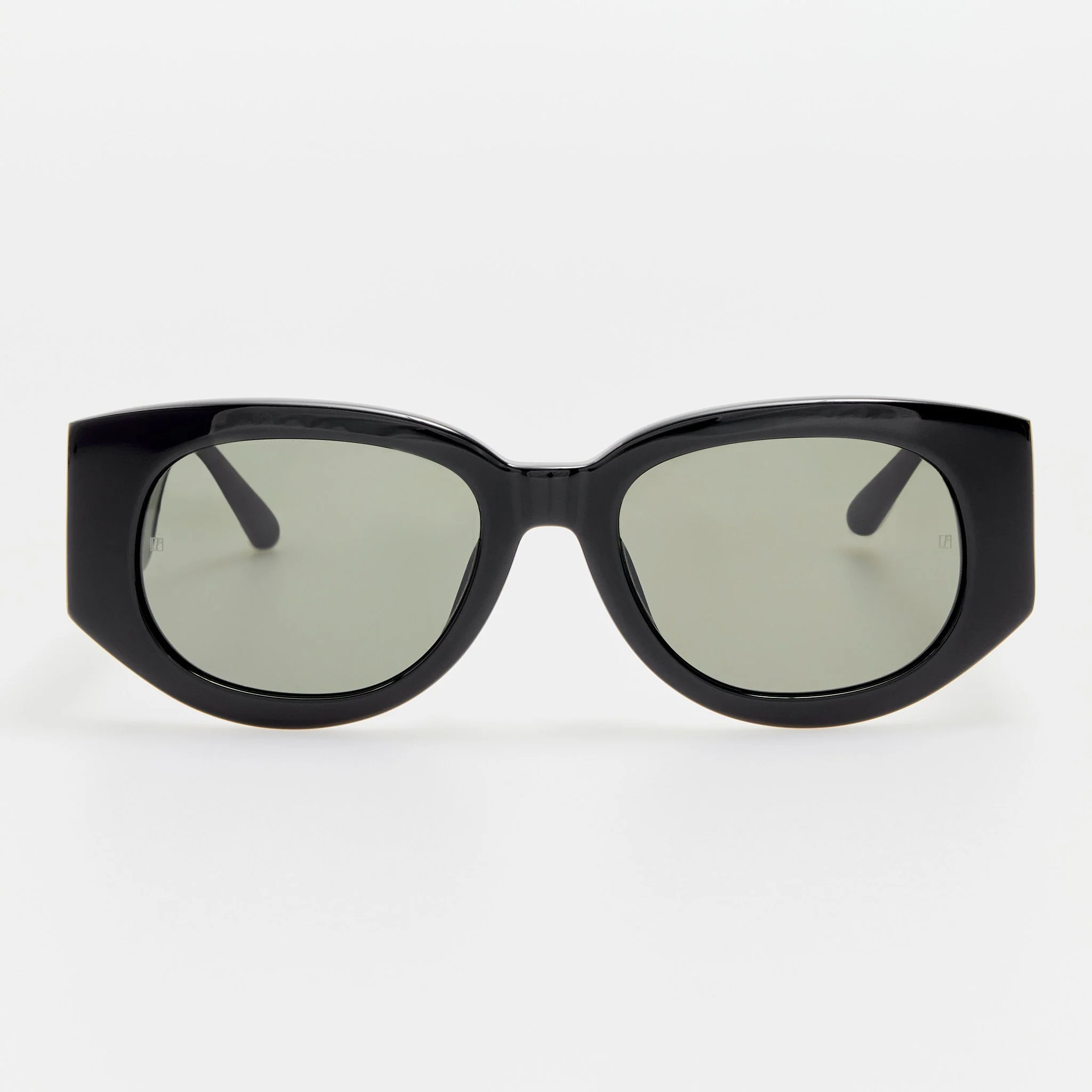 Debbie Sunglasses in Black with Diamonds and 22K Gold