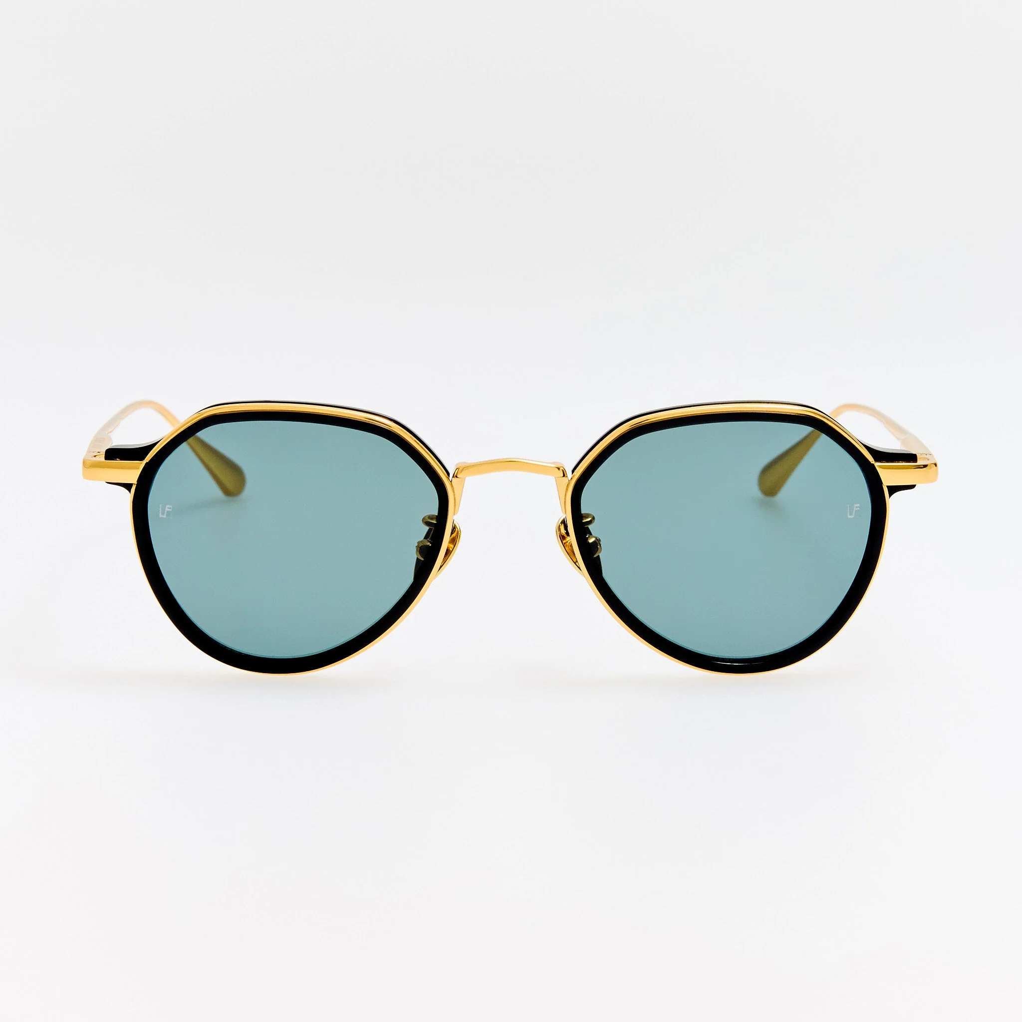 Dellal Sunglasses in 22K Gold and Black