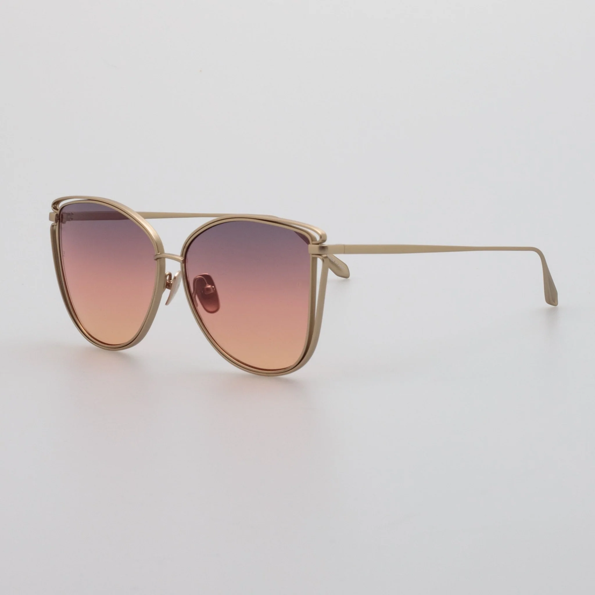 Dinah Sunglasses in Champagne and Sunset Gradient - Image 2