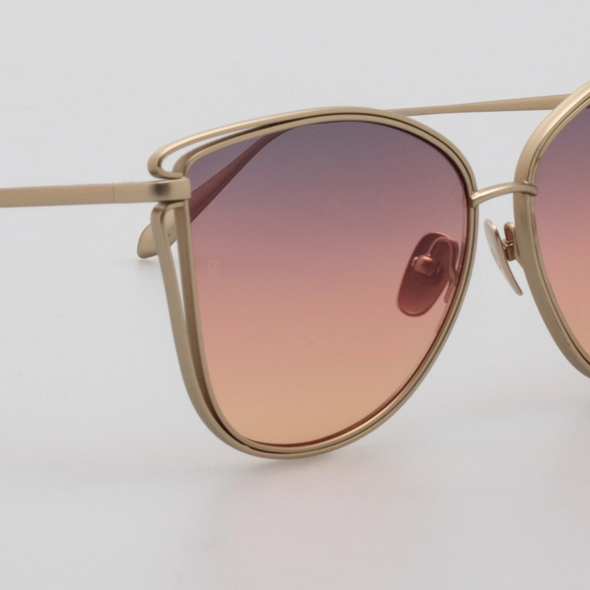 Dinah Sunglasses in Champagne and Sunset Gradient - Image 4