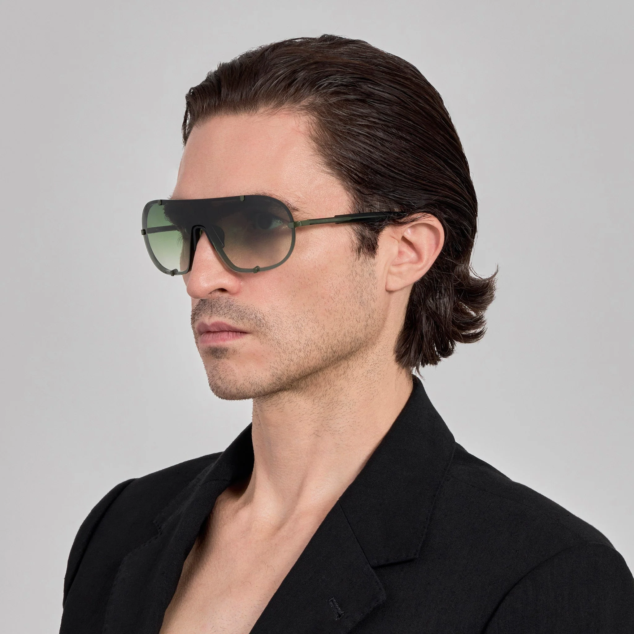 Aviator Sunglasses in Khaki - Image 4
