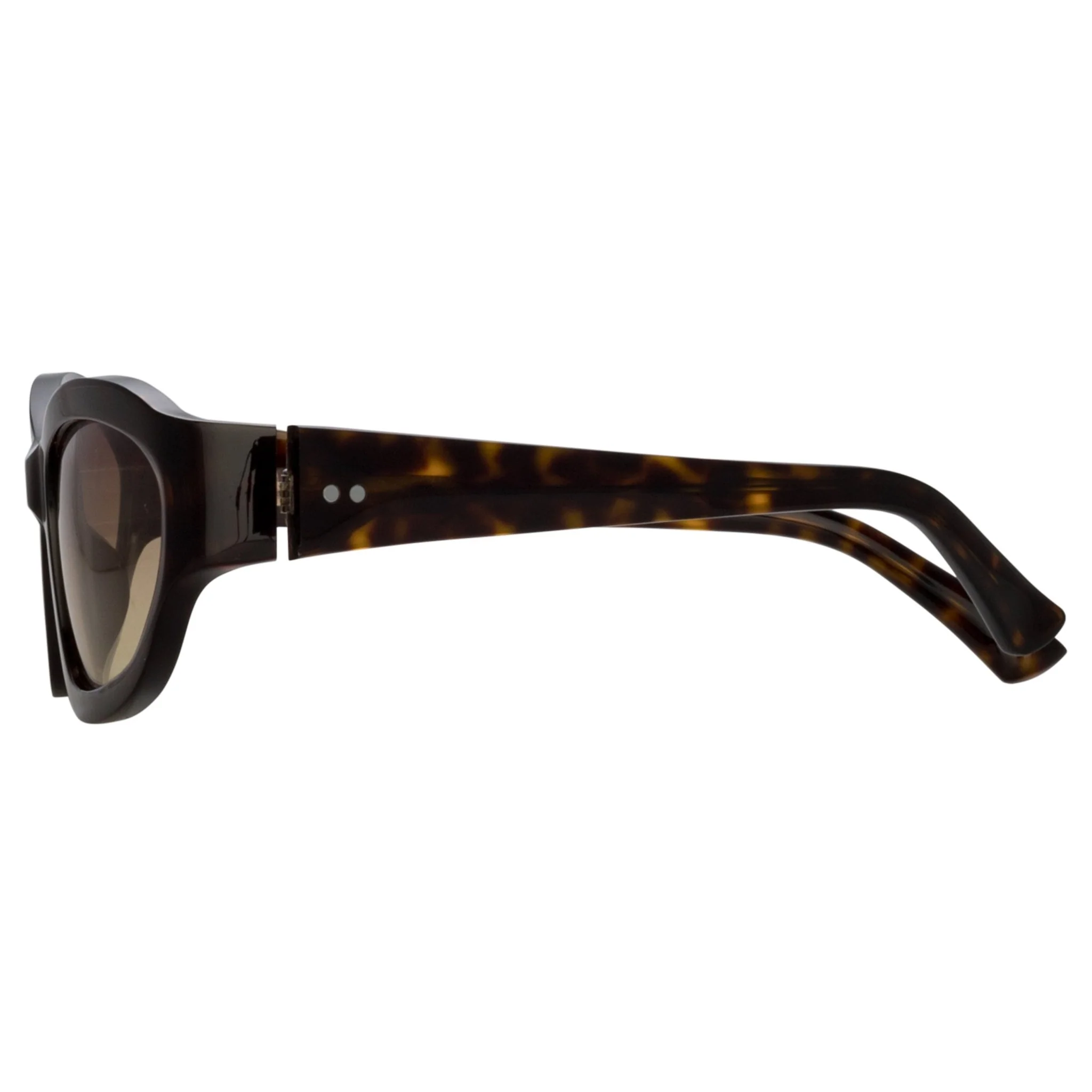 Wrap Sunglasses in Dark Tortoiseshell - Image 4
