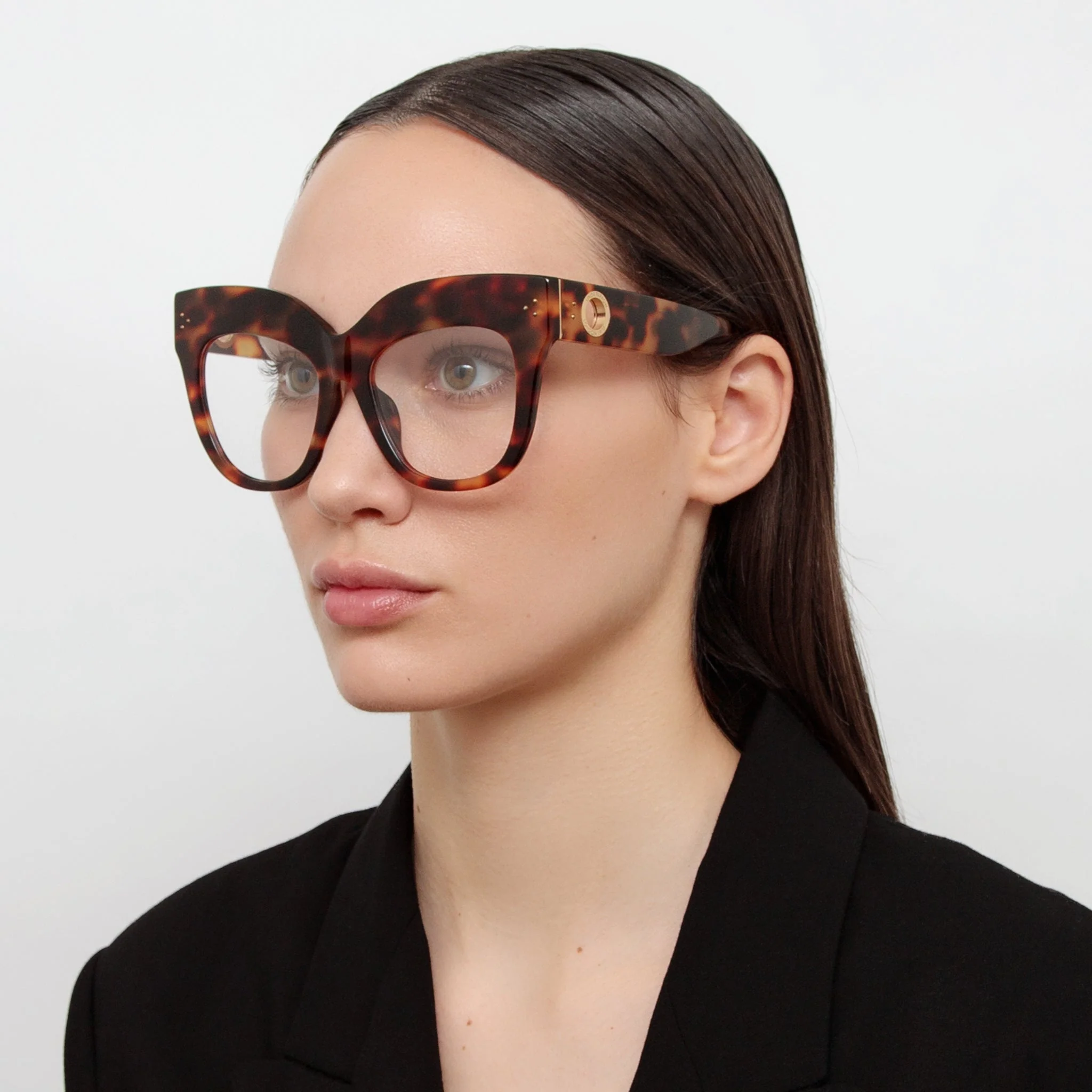 Dunaway  Optical Frame in Tortoiseshell - Image 3