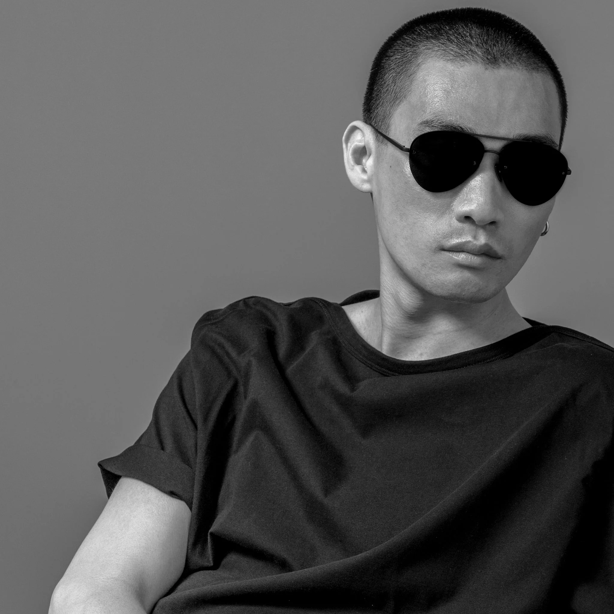 Edano Sunglasses in Matt Black Nickel - Image 3