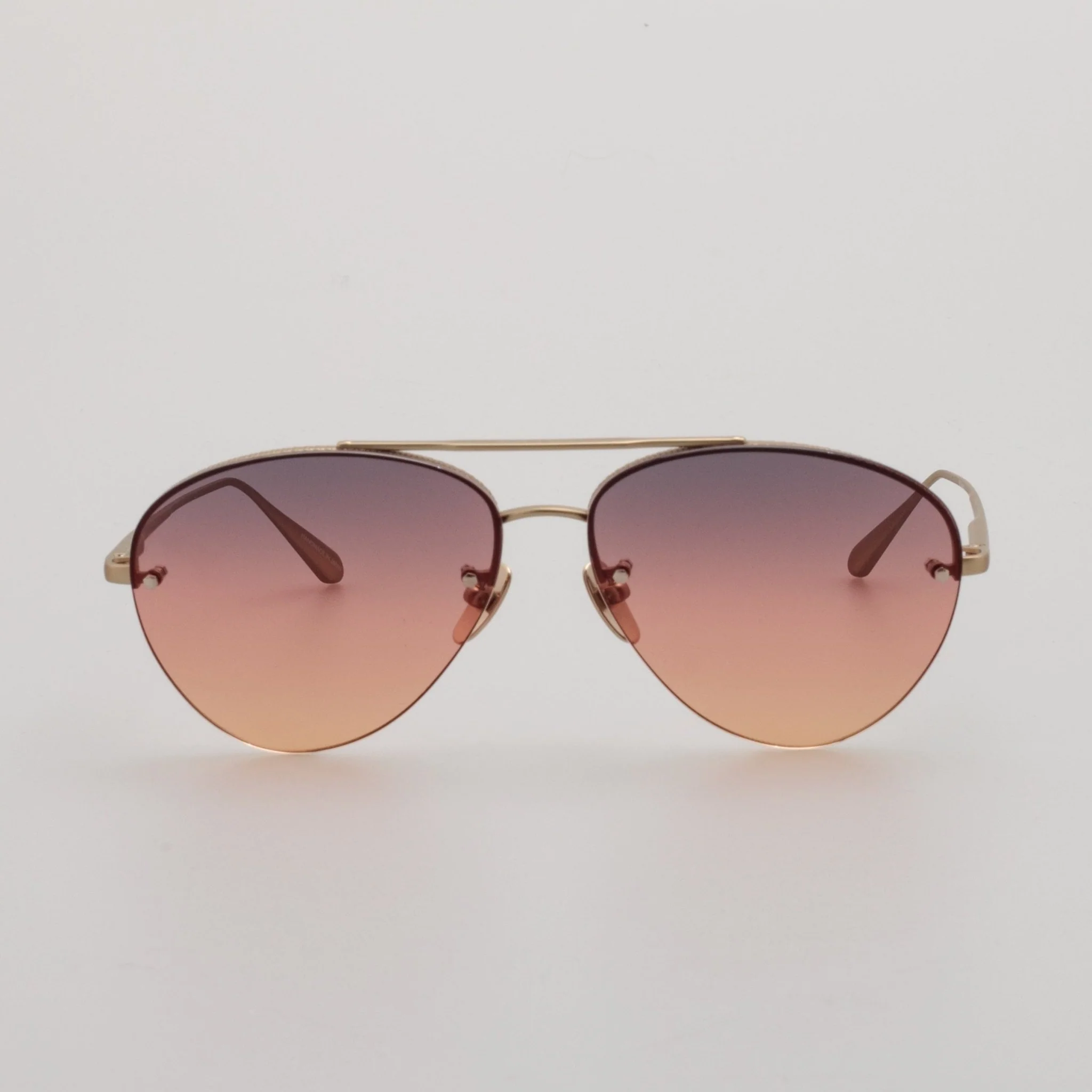 Edano Sunglasses in Matt Champagne and Sunset Gradient