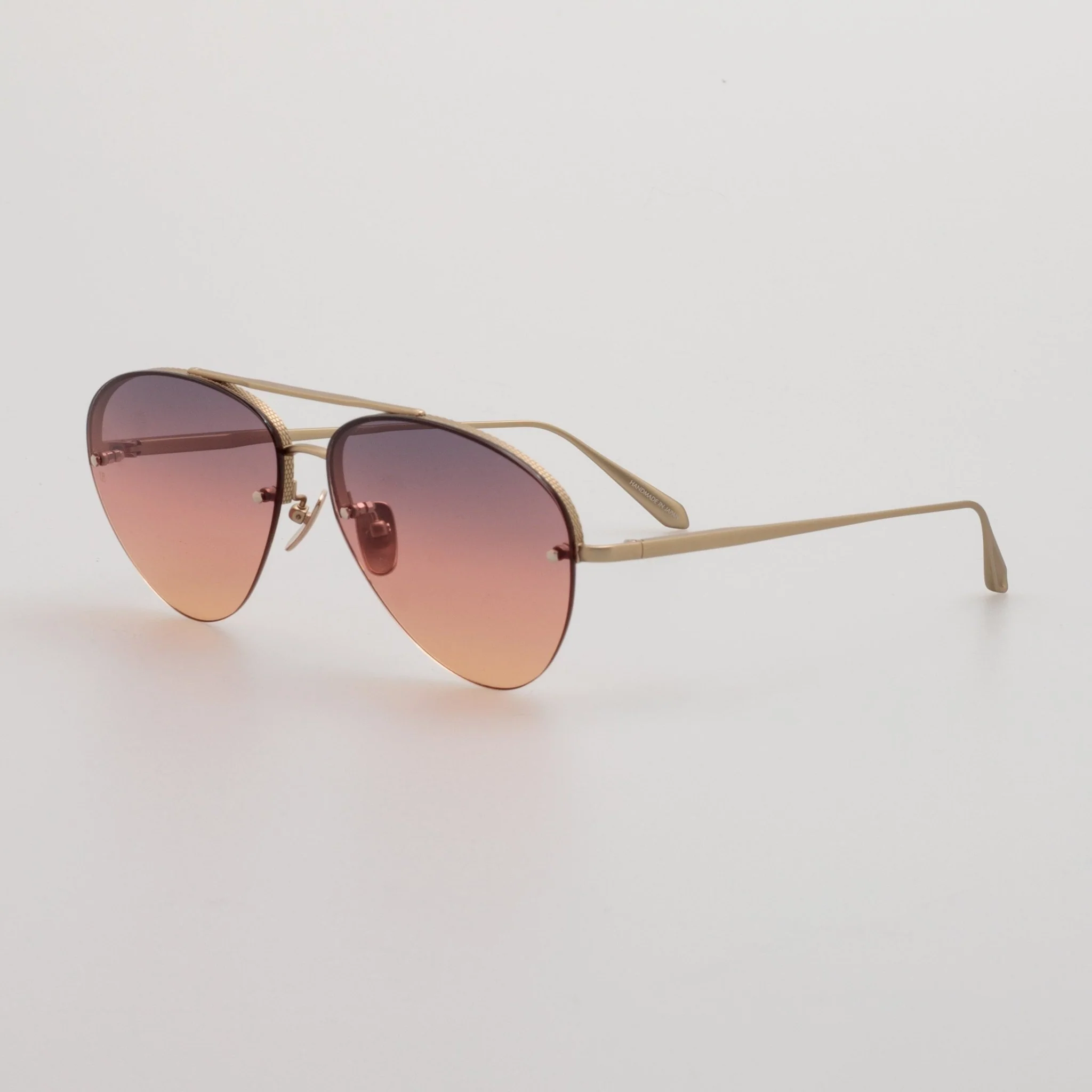 Edano Sunglasses in Matt Champagne and Sunset Gradient - Image 2