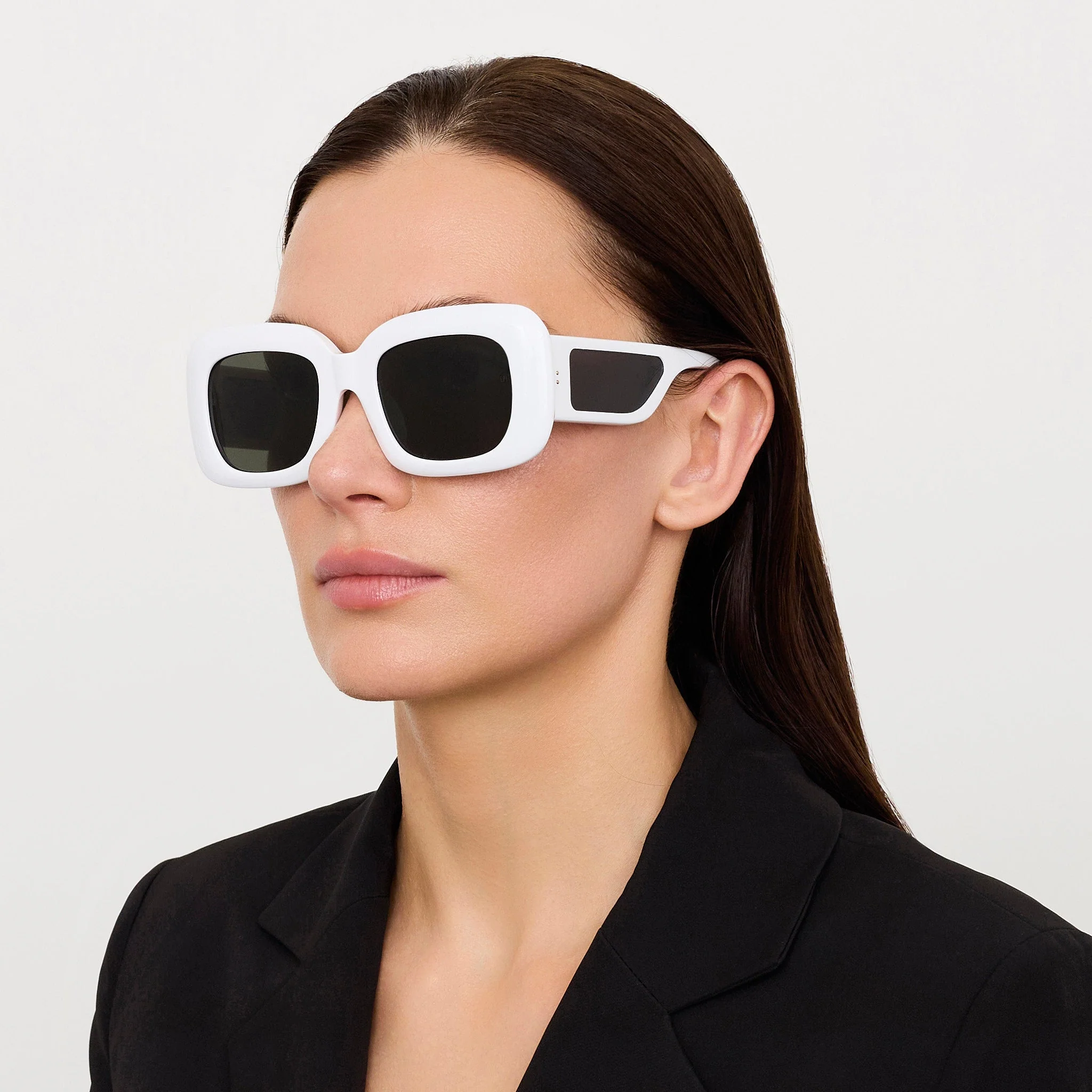 Emmy Sunglasses in White - Image 3