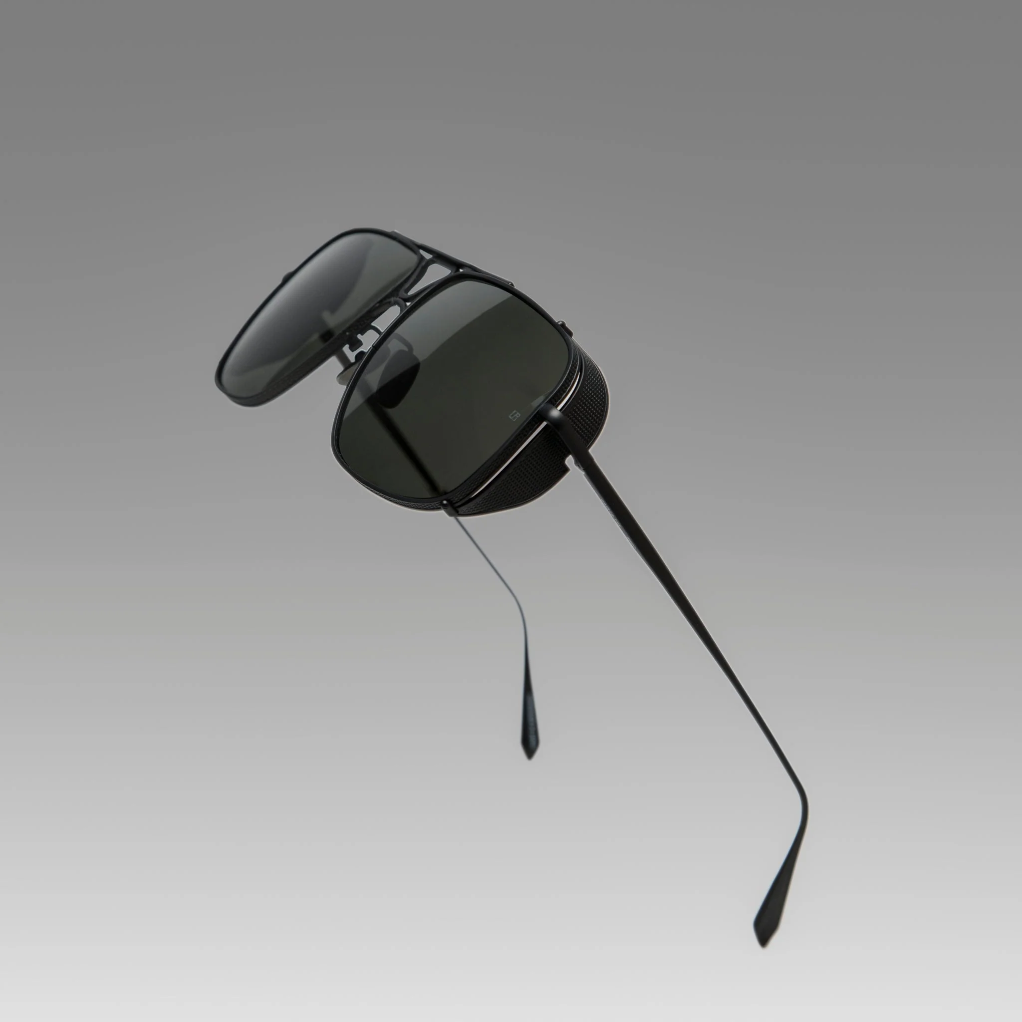 Enzo Sunglasses in Matt Black Nickel - Image 5