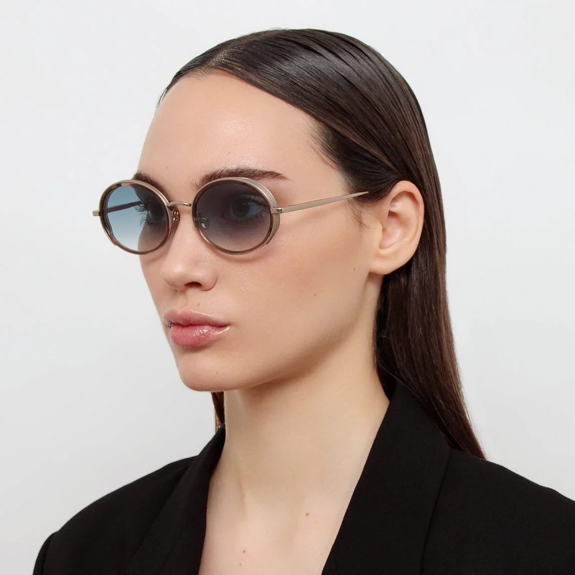 Finn Sunglasses in 22K Light Gold - Image 3