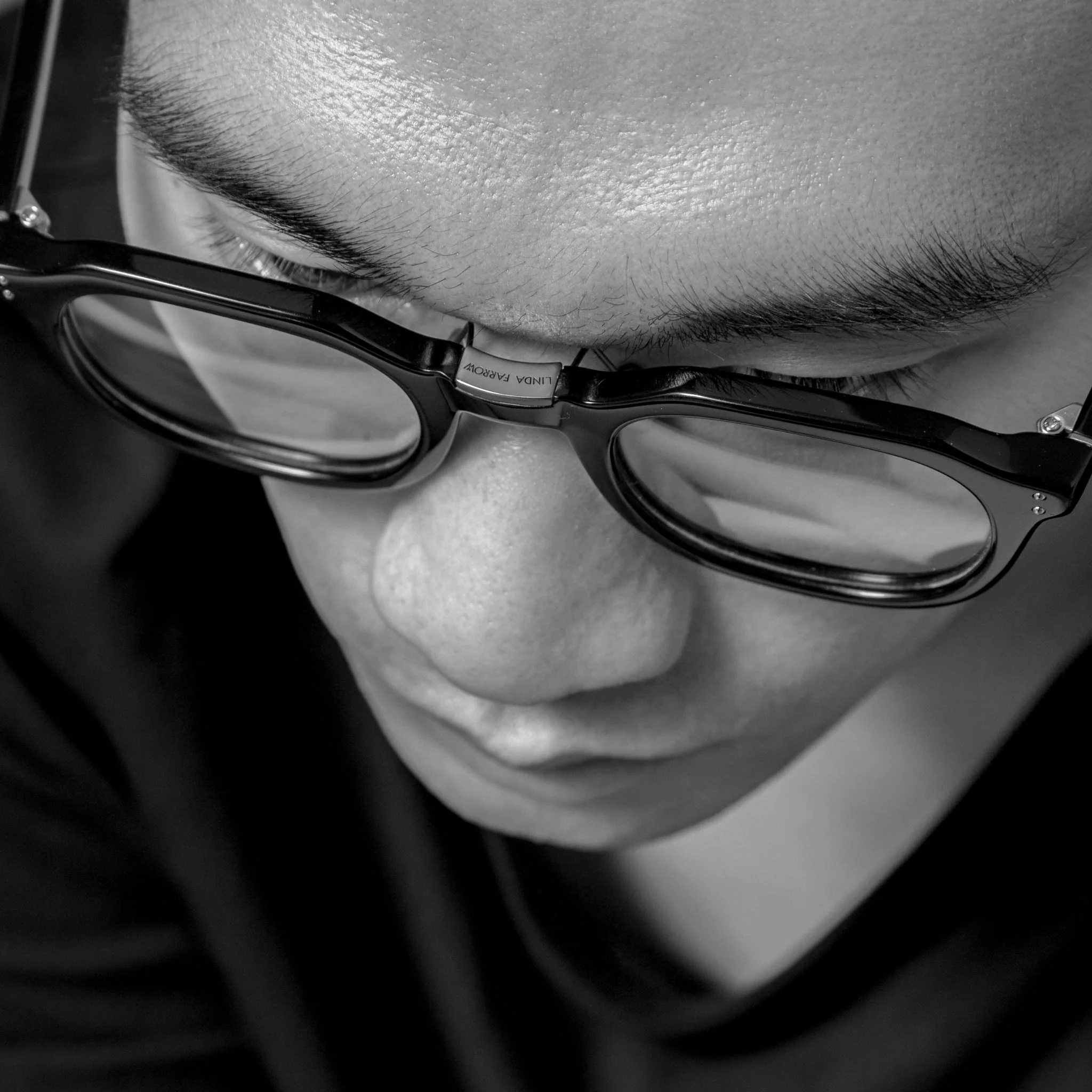 Fletcher Optical Frame in Matt Black Nickel - Image 3