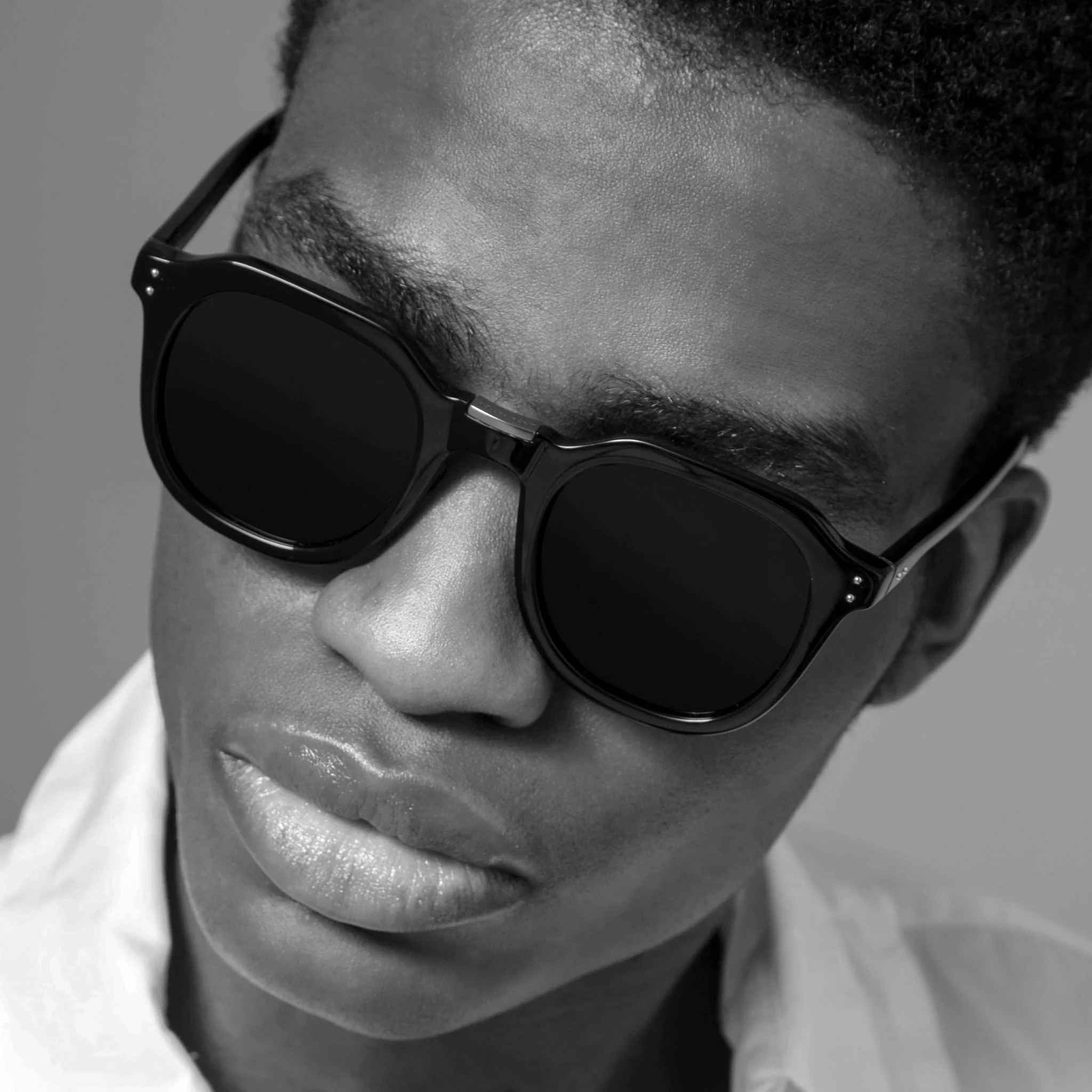Fletcher Sunglasses in Matt Black Nickel - Image 3