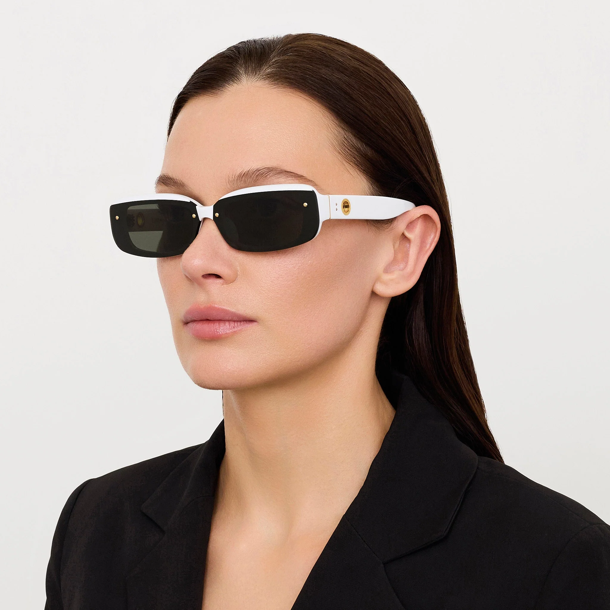 Flick Sunglasses in White - Image 3