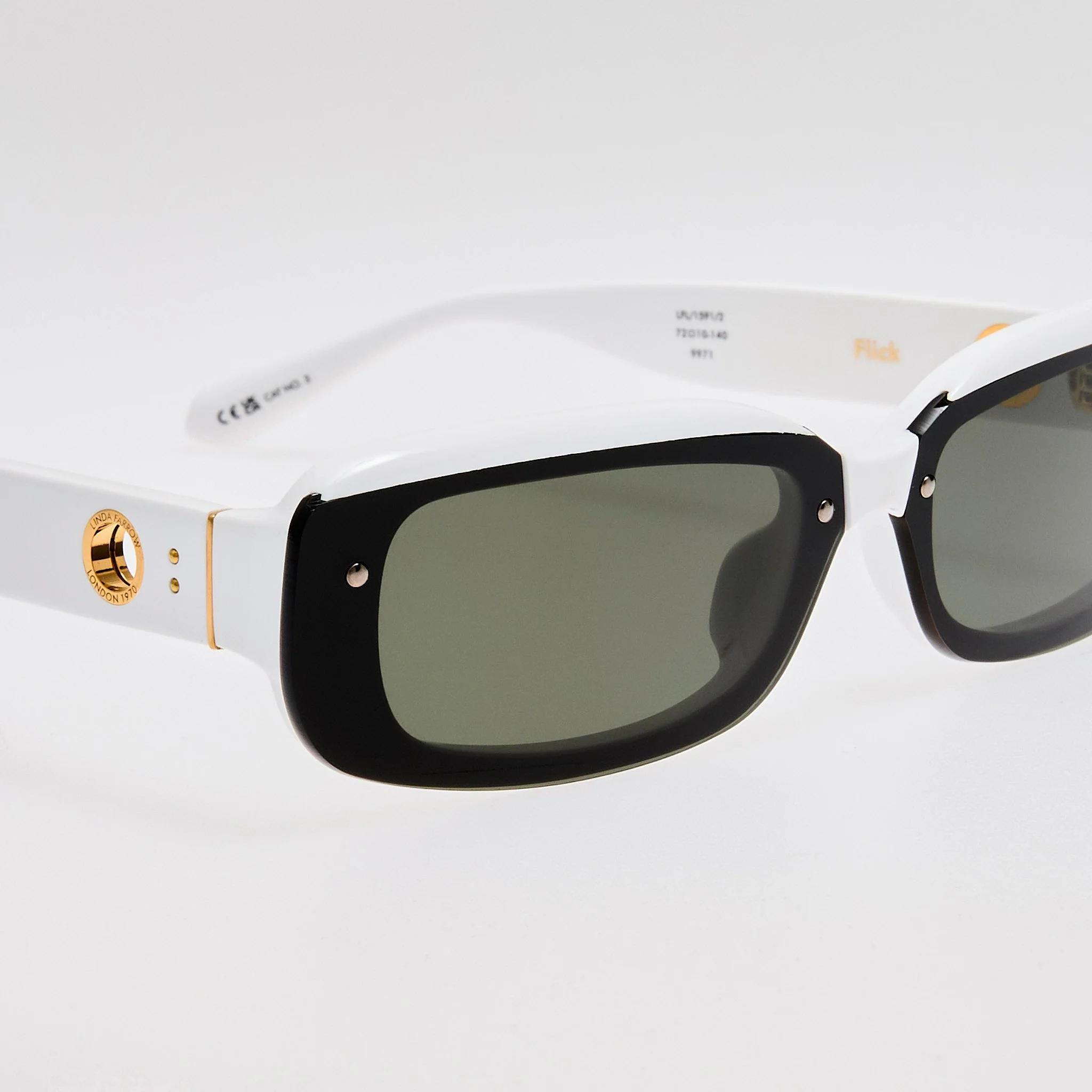 Flick Sunglasses in White - Image 4