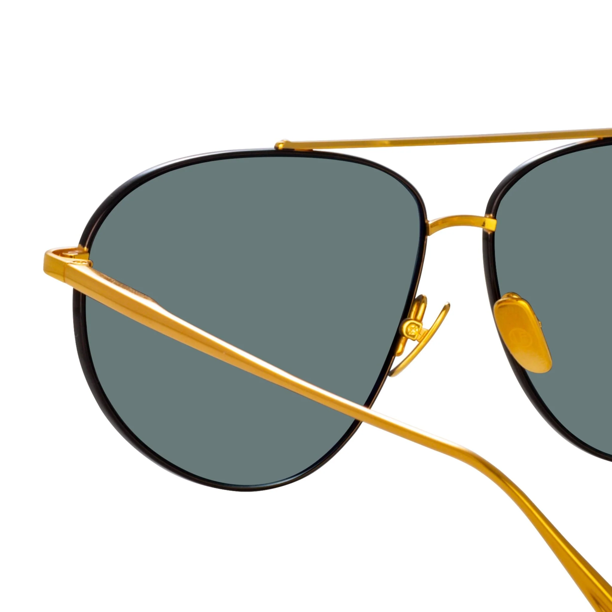 Gabriel Sunglasses in 22K Yellow Gold - Image 4